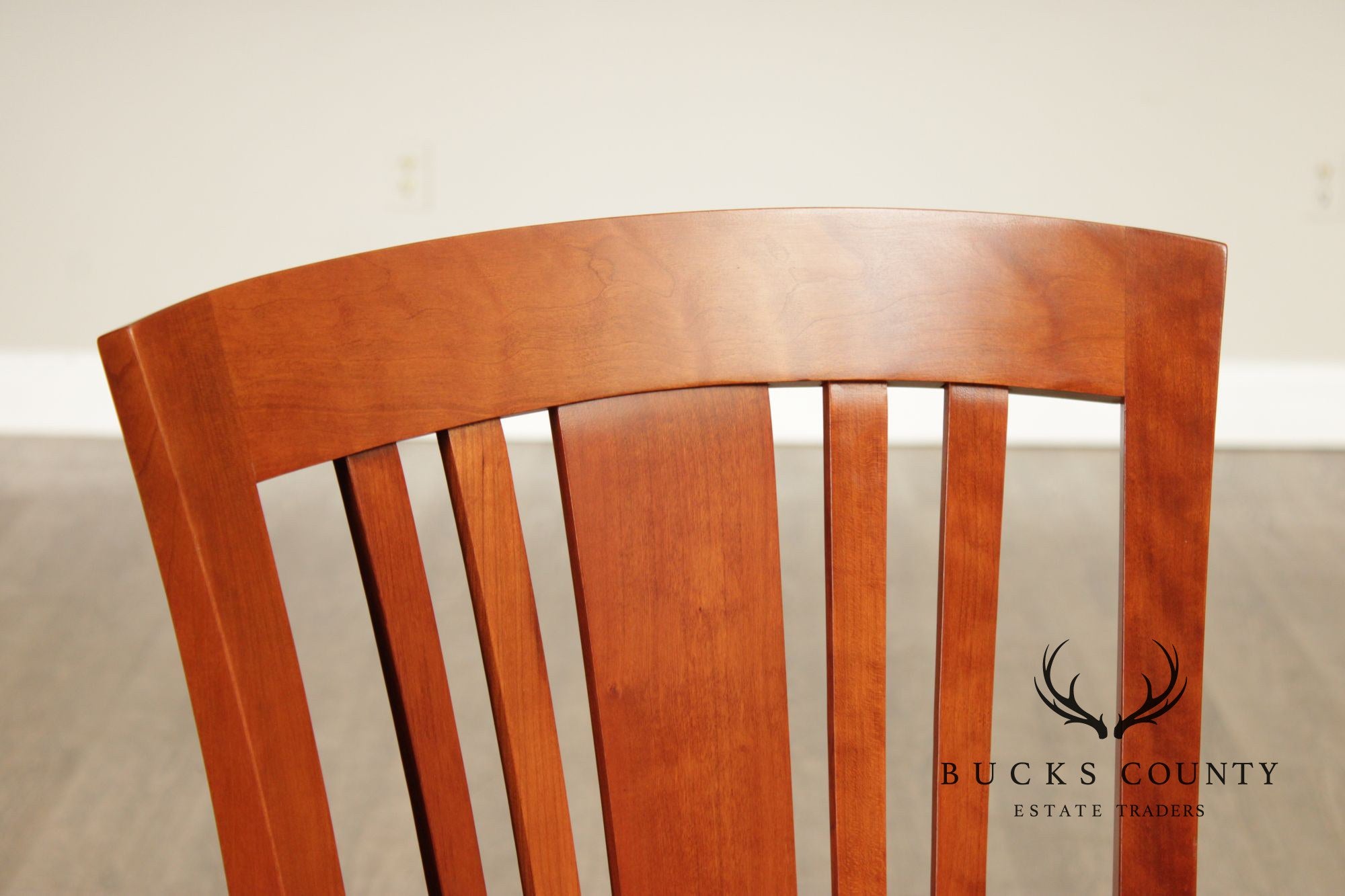 Stickley Metropolitan Collection Set of Six Cherry Side Chairs