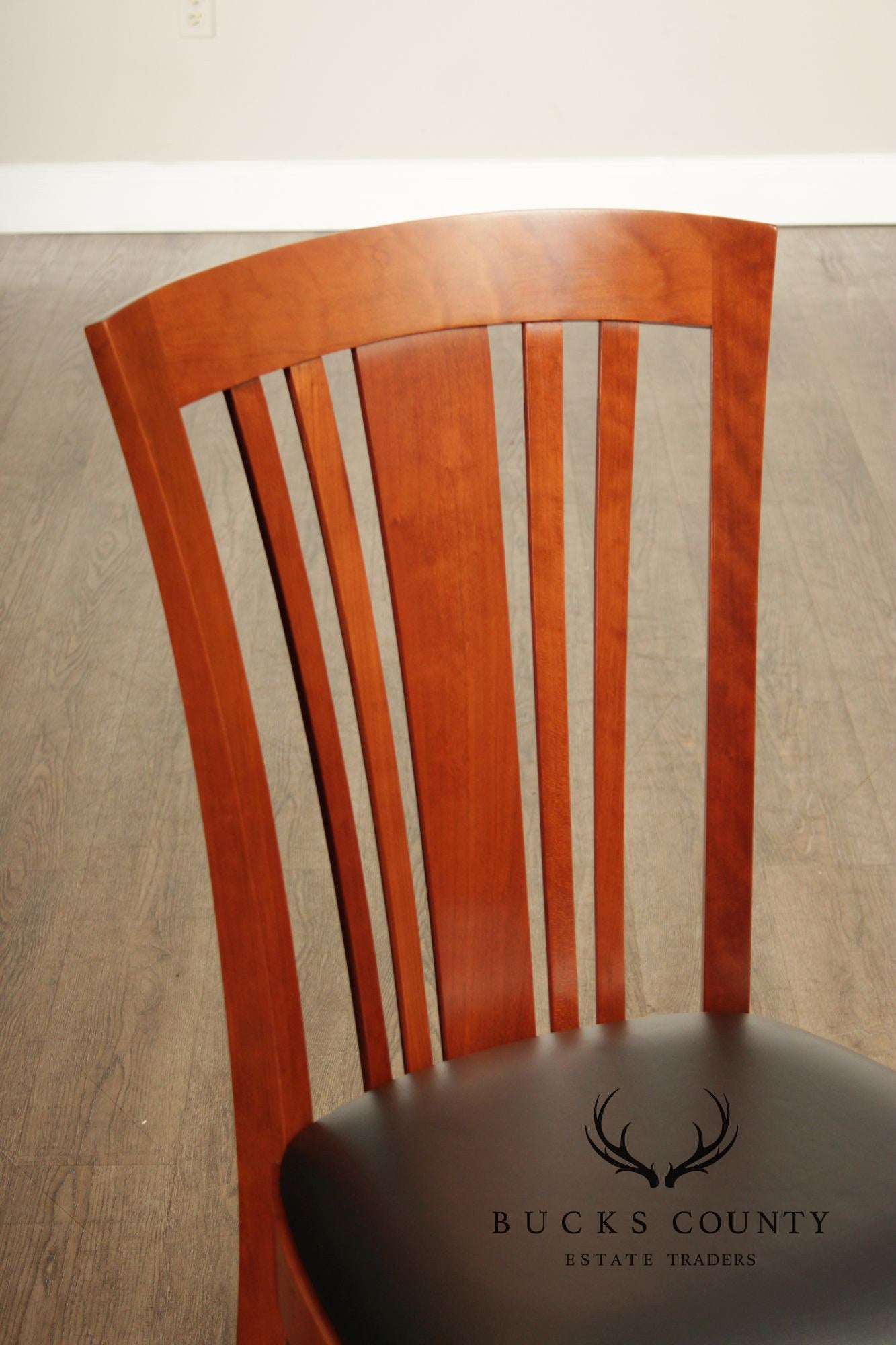 Stickley Metropolitan Collection Set of Six Cherry Side Chairs