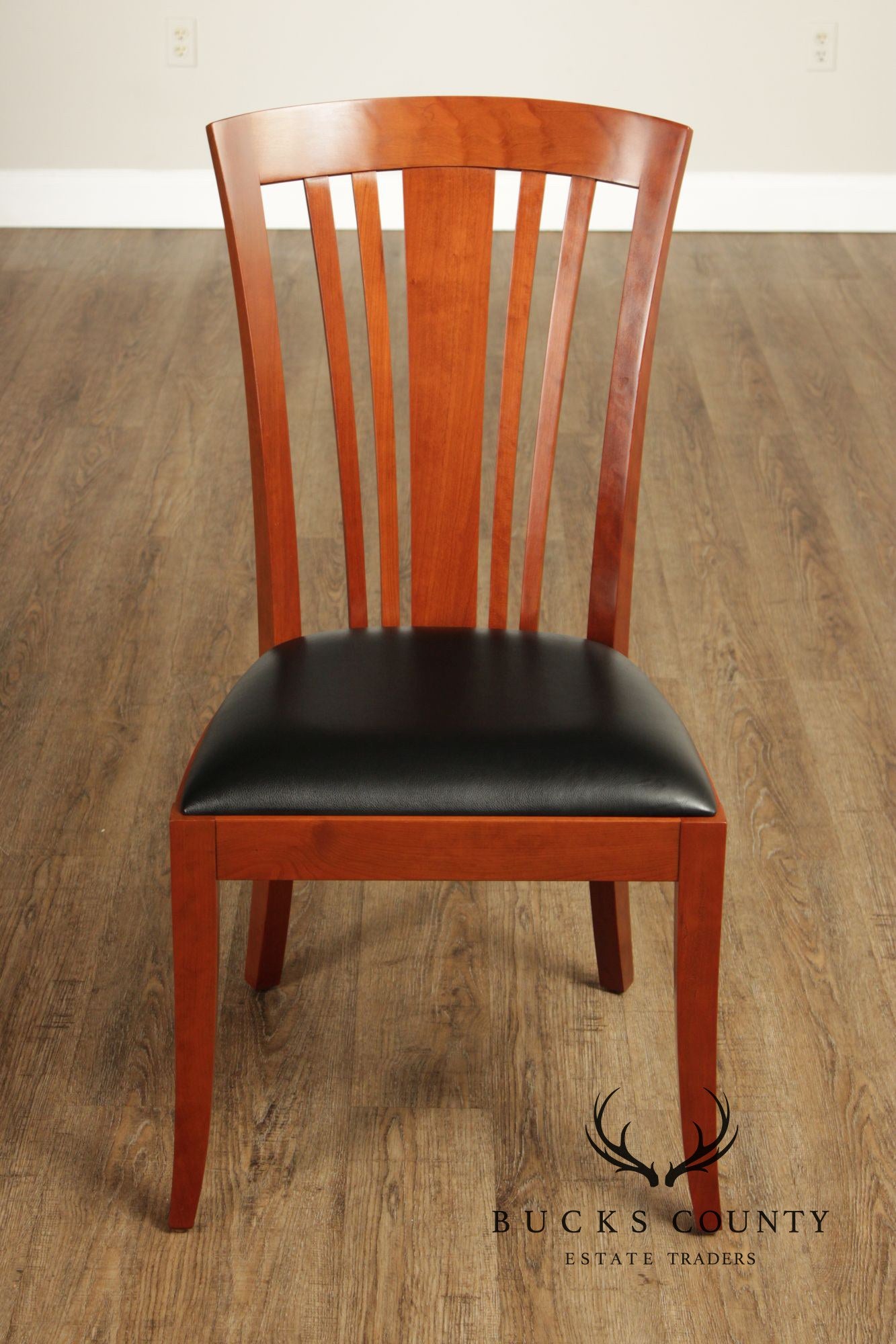 Stickley Metropolitan Collection Set of Six Cherry Side Chairs
