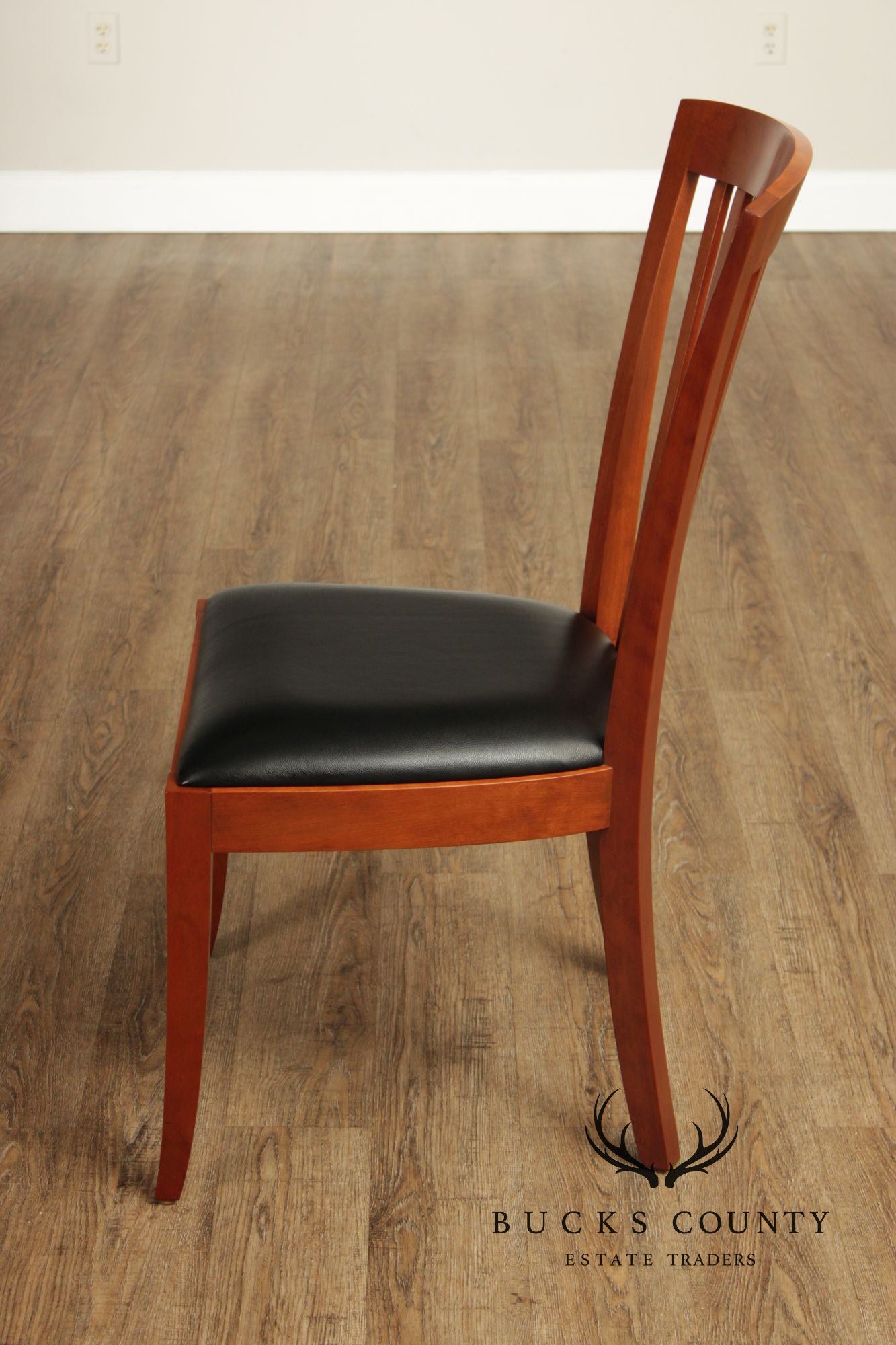 Stickley Metropolitan Collection Set of Six Cherry Side Chairs