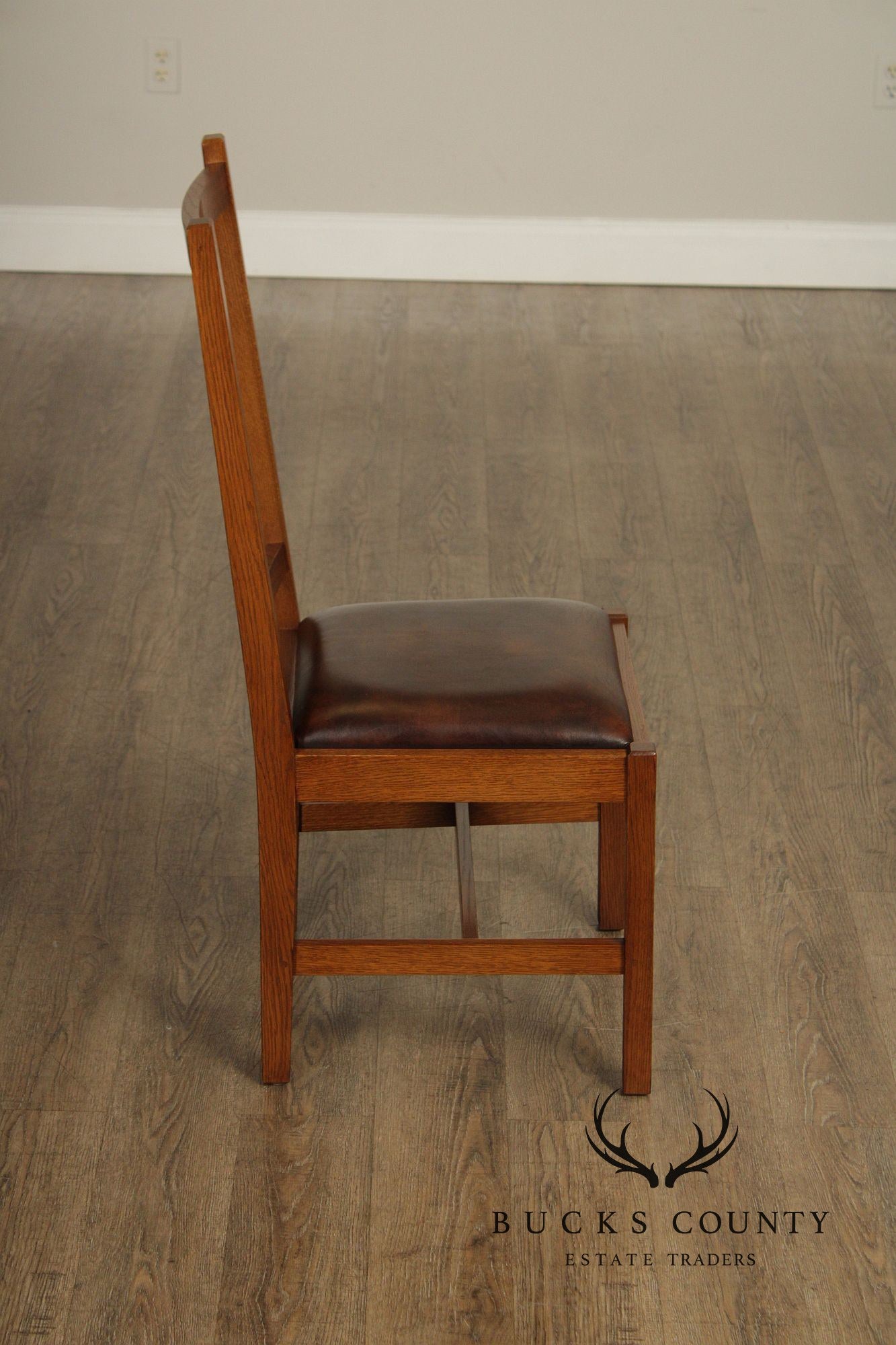 Stickley Mission Collection Set Of Eight Spindle Dining Chairs