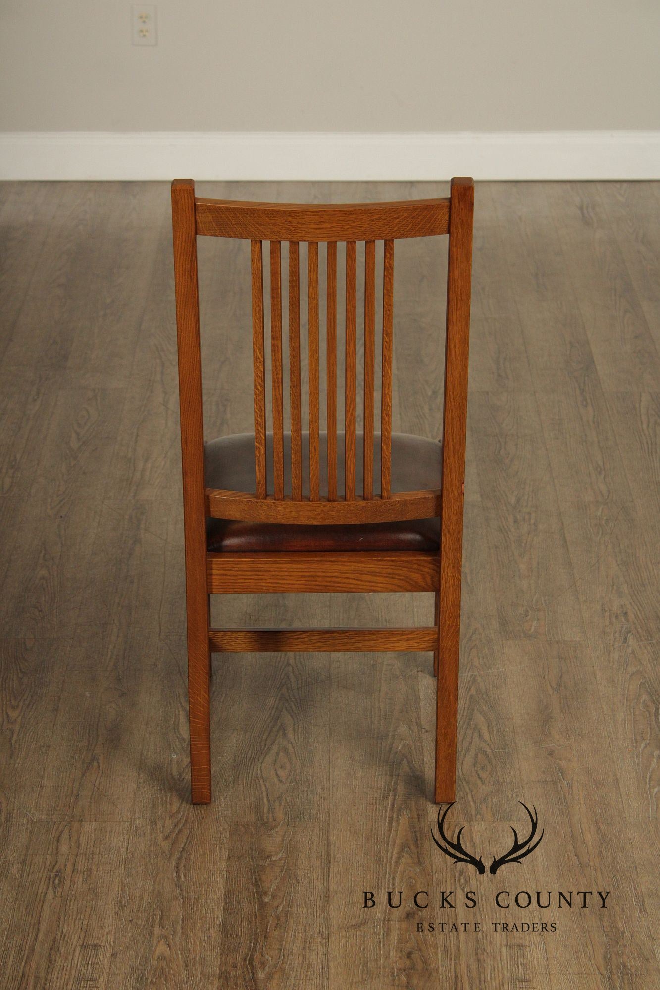 Stickley Mission Collection Set Of Eight Spindle Dining Chairs