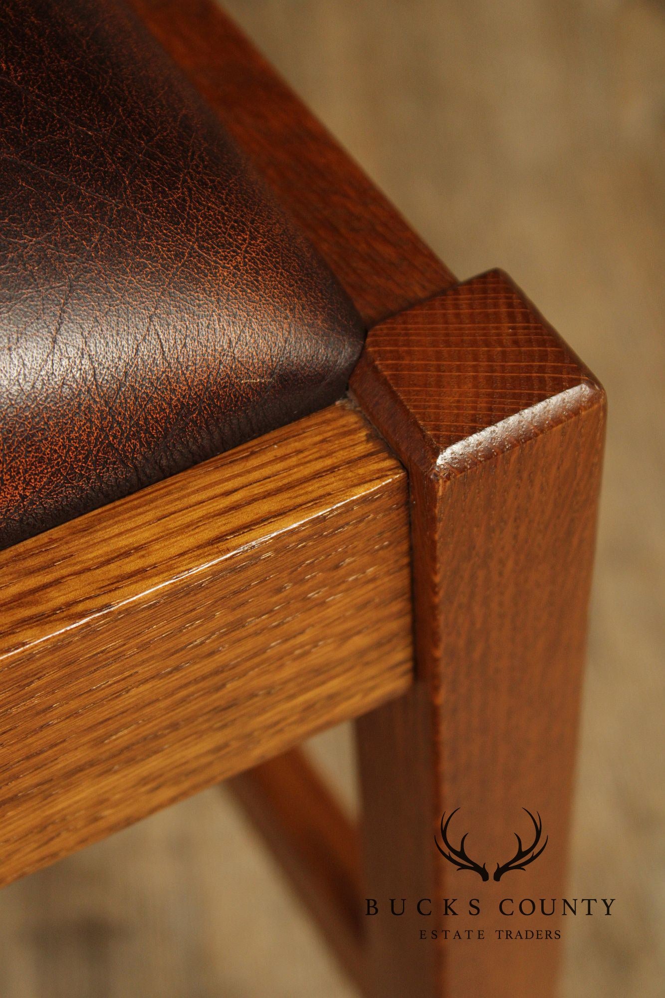 Stickley Mission Collection Set Of Eight Spindle Dining Chairs