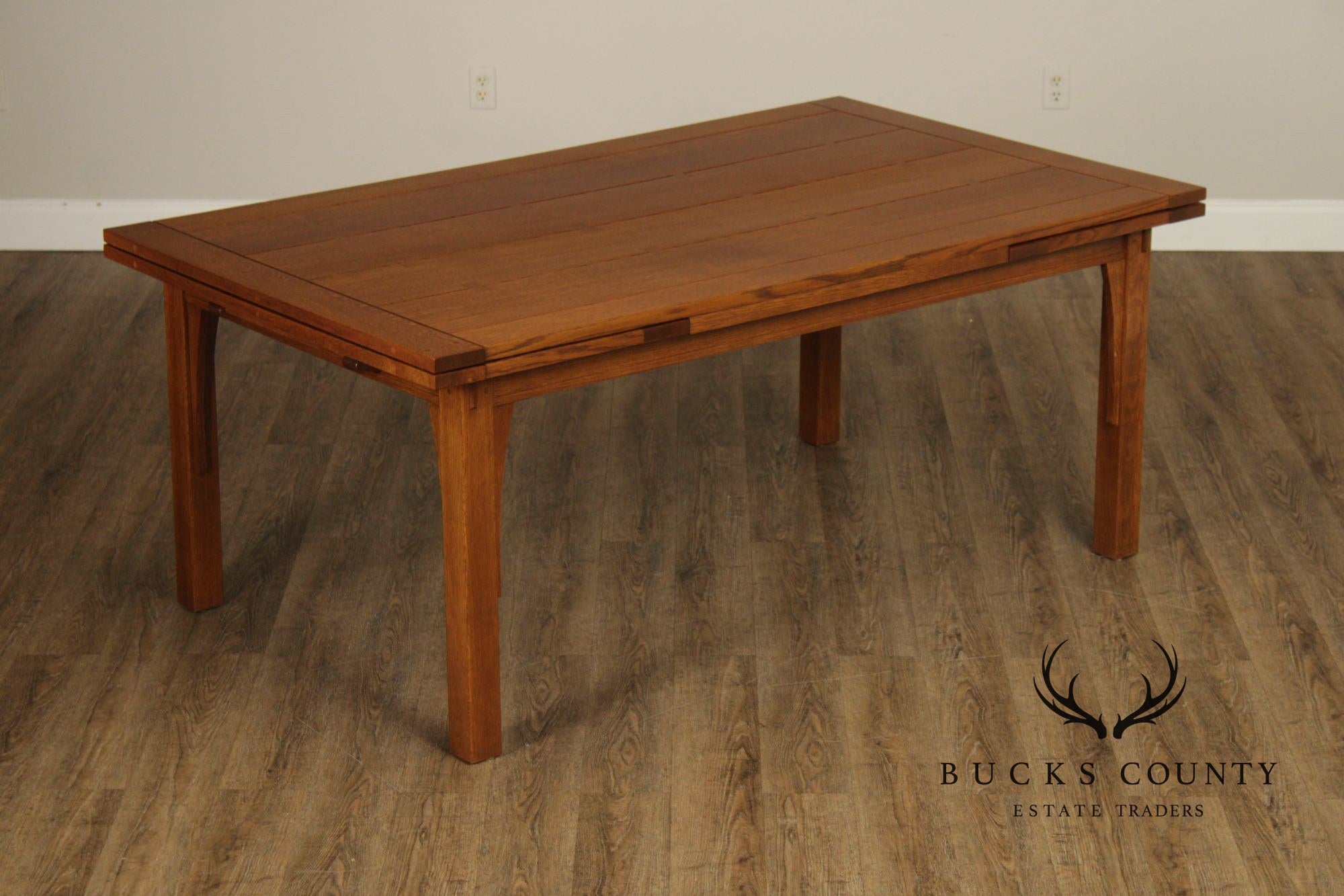 Stickley Mission Collection Oak Extendable Dining Table