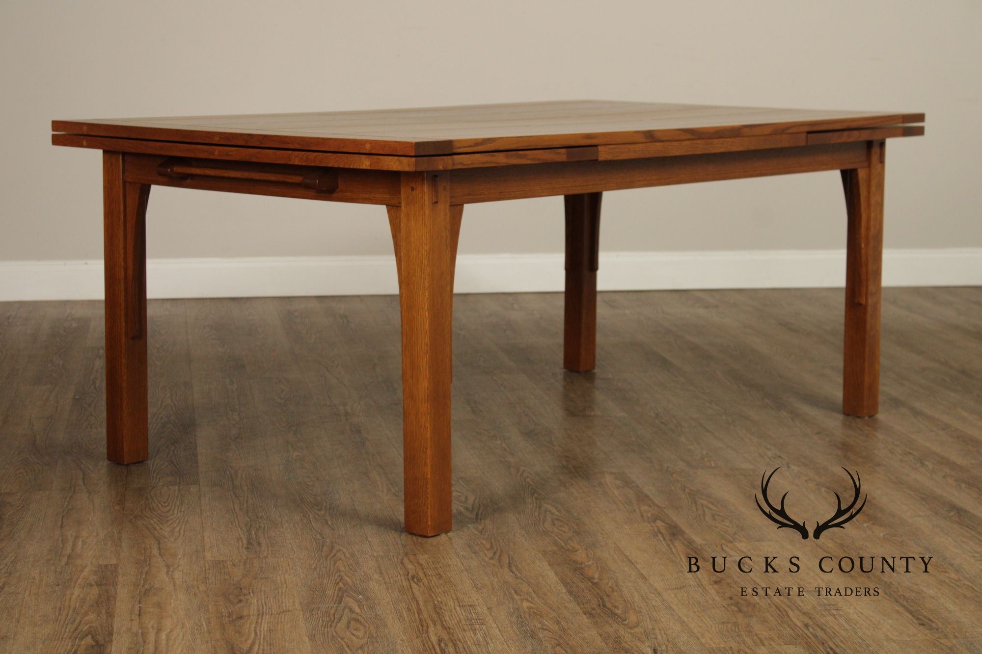 Stickley Mission Collection Oak Extendable Dining Table