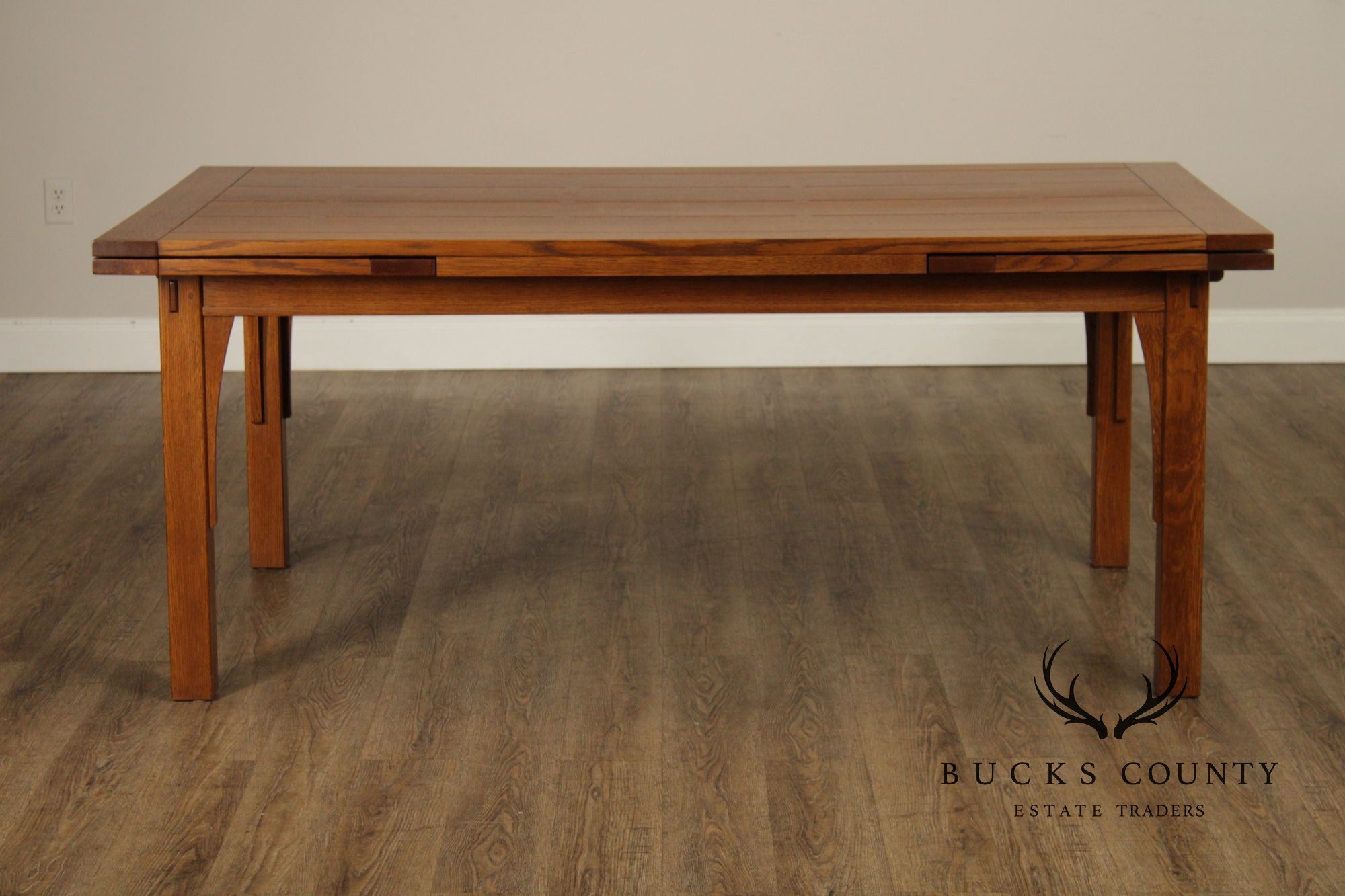 Stickley Mission Collection Oak Extendable Dining Table