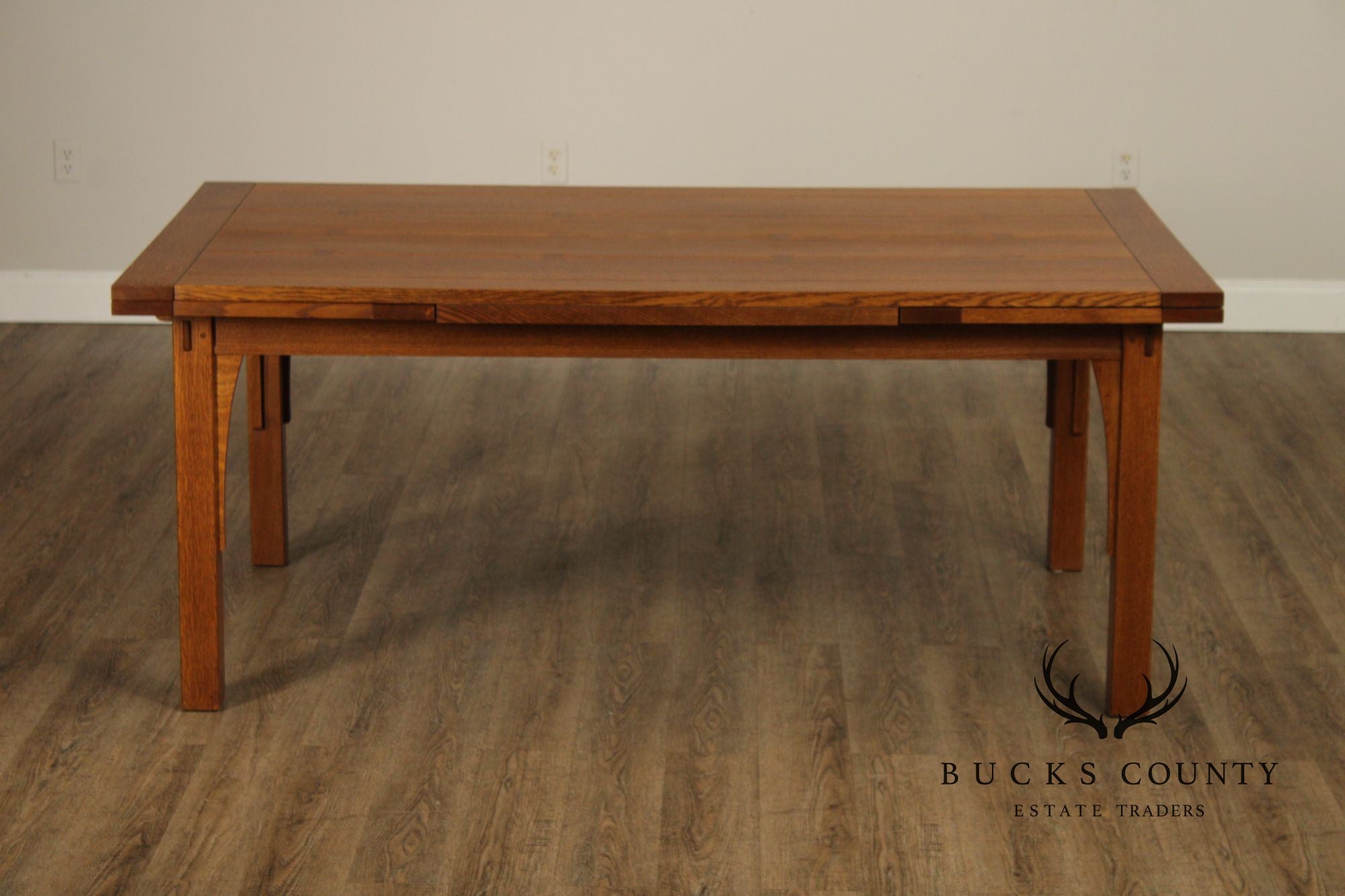 Stickley Mission Collection Oak Extendable Dining Table
