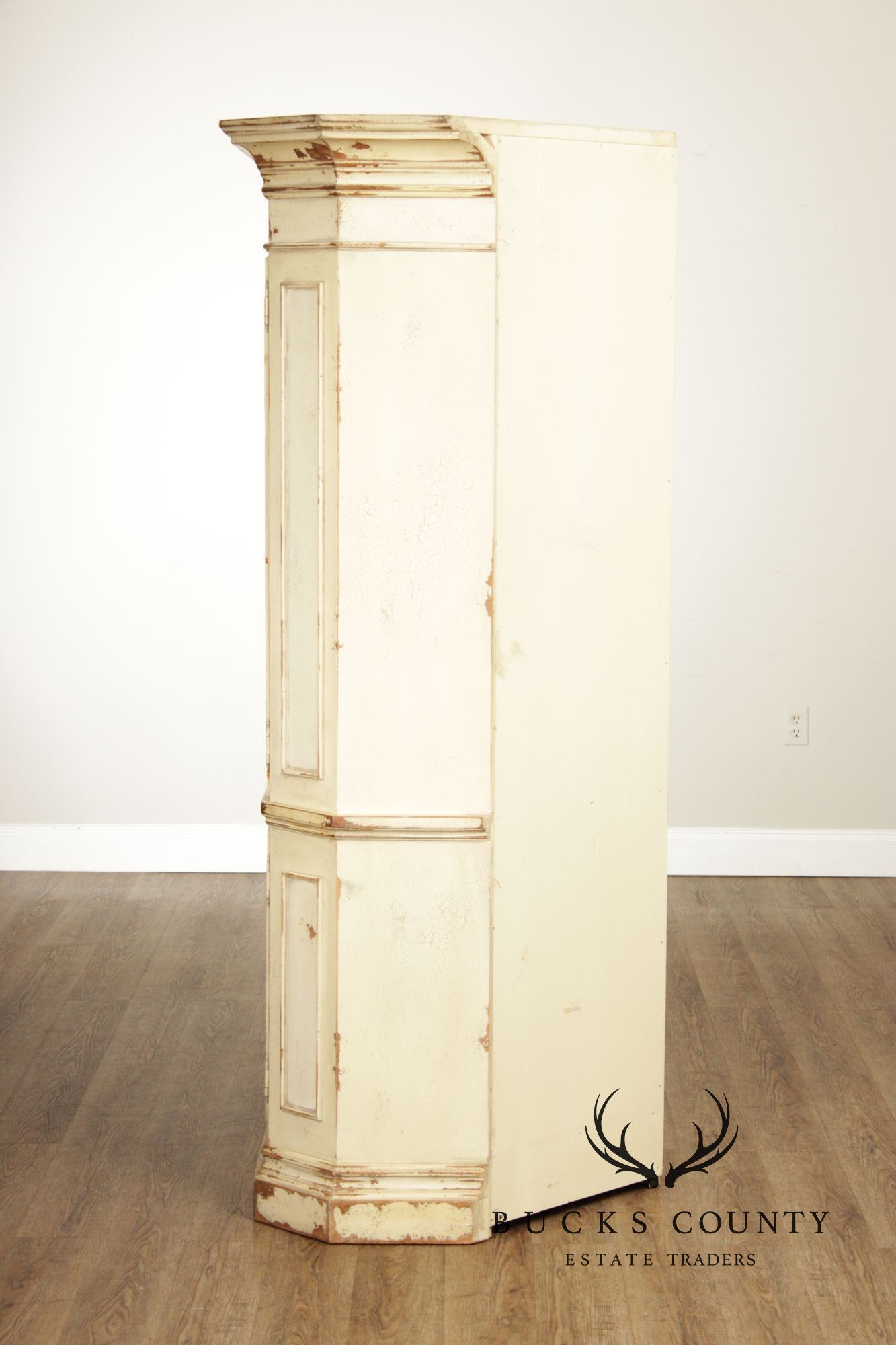 Habersham Distress Painted Corner Cupboard