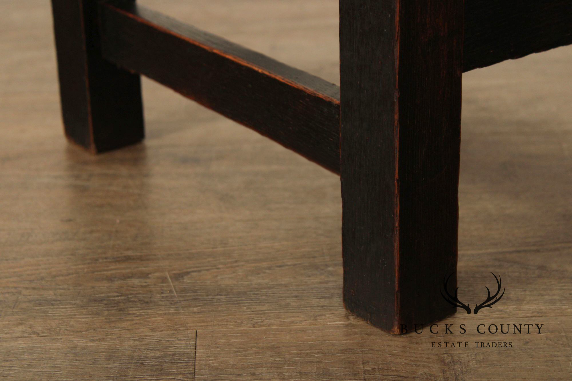 Joseph McHugh Antique Mission Oak Ladder Back Side Chair