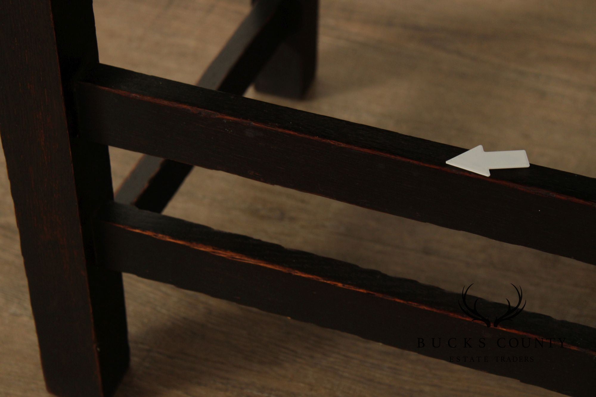Joseph McHugh Antique Mission Oak Ladder Back Side Chair