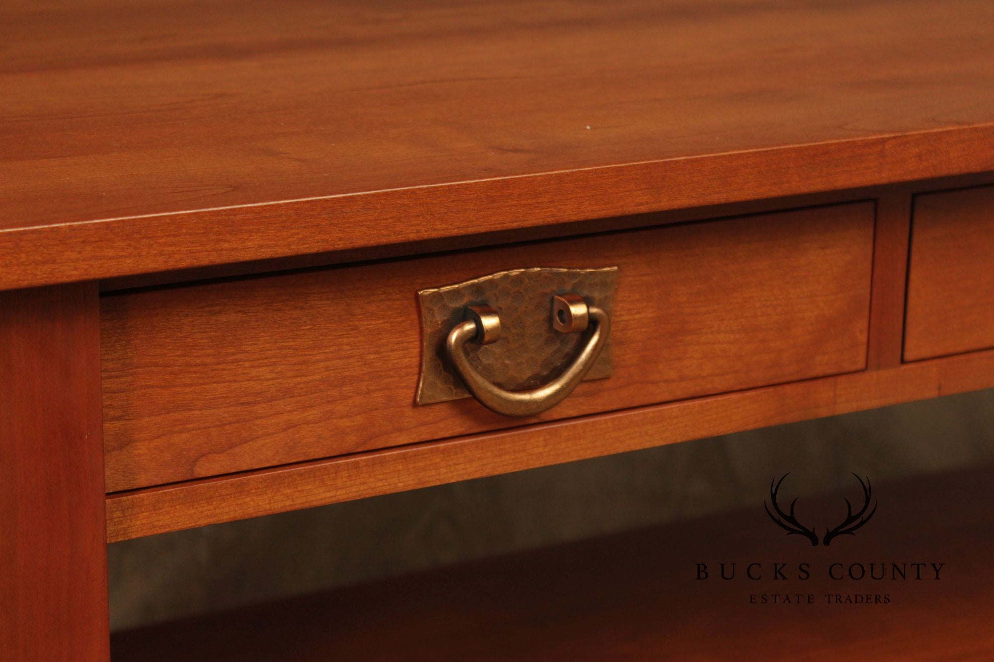 Stickley Mission Collection Cherry Coffee Table With Drawers