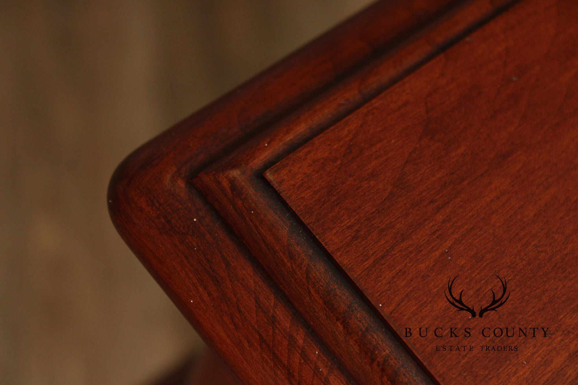 Henkel Harris Queen Anne Style Cherry Single Drawer Nightstand