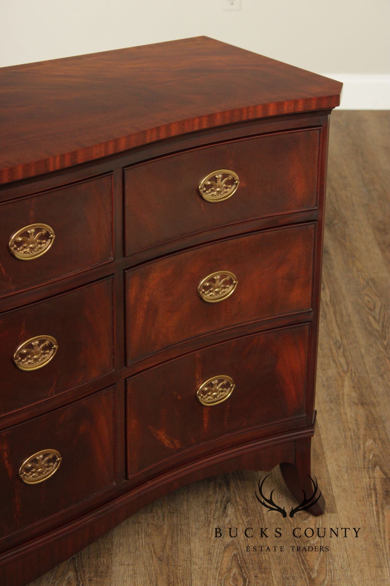 Henkel Harris Federal Style Mahogany Triple Dresser