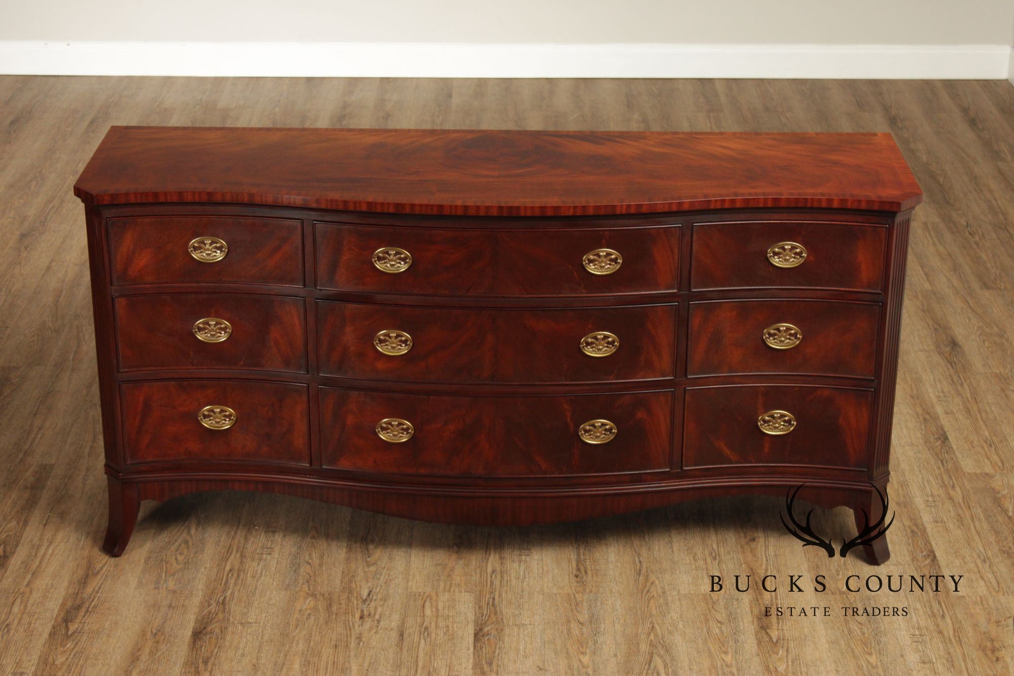 Henkel Harris Federal Style Mahogany Triple Dresser