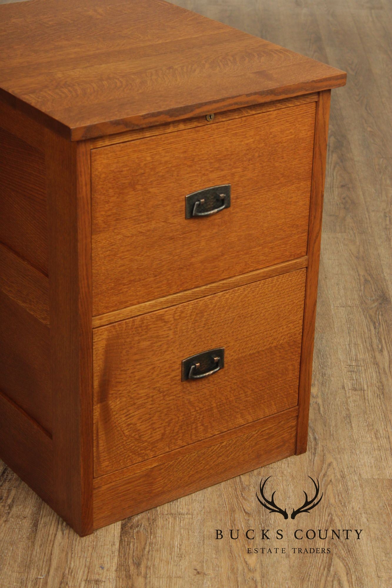 Stickley Mission Collection Oak Two Drawer File Cabinet