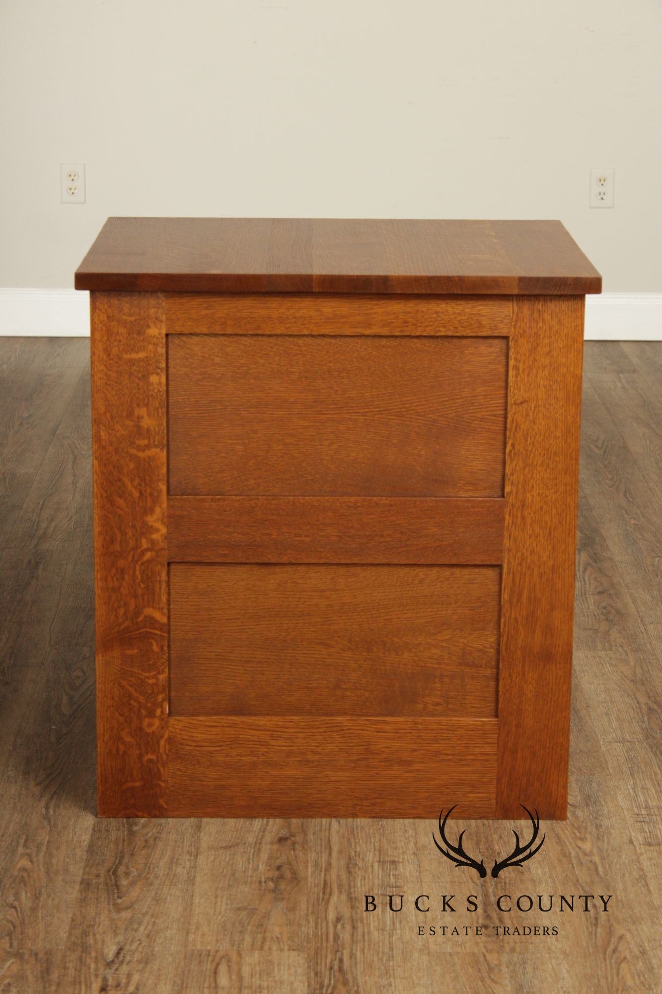Stickley Mission Collection Oak Two Drawer File Cabinet