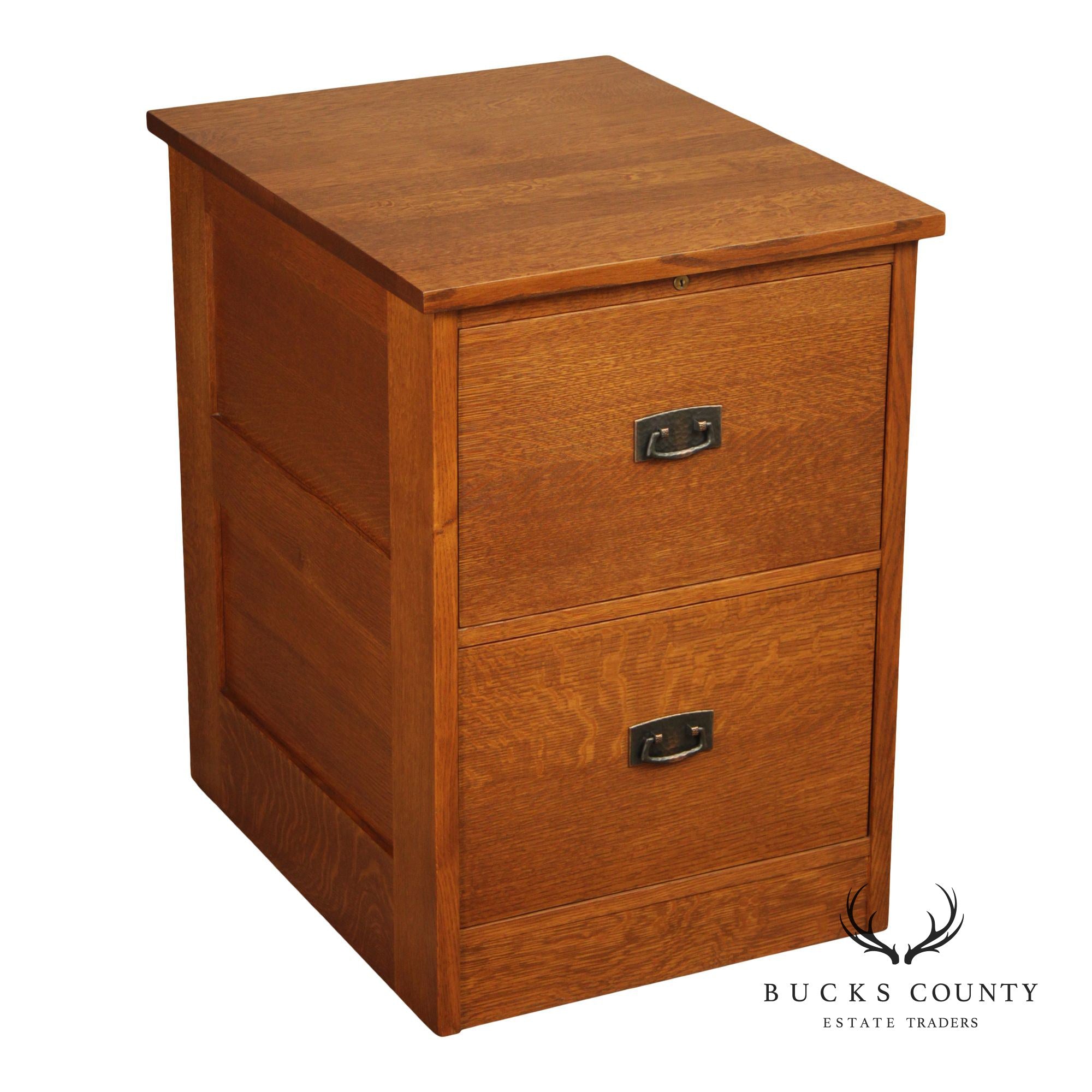 Stickley Mission Collection Oak Two Drawer File Cabinet