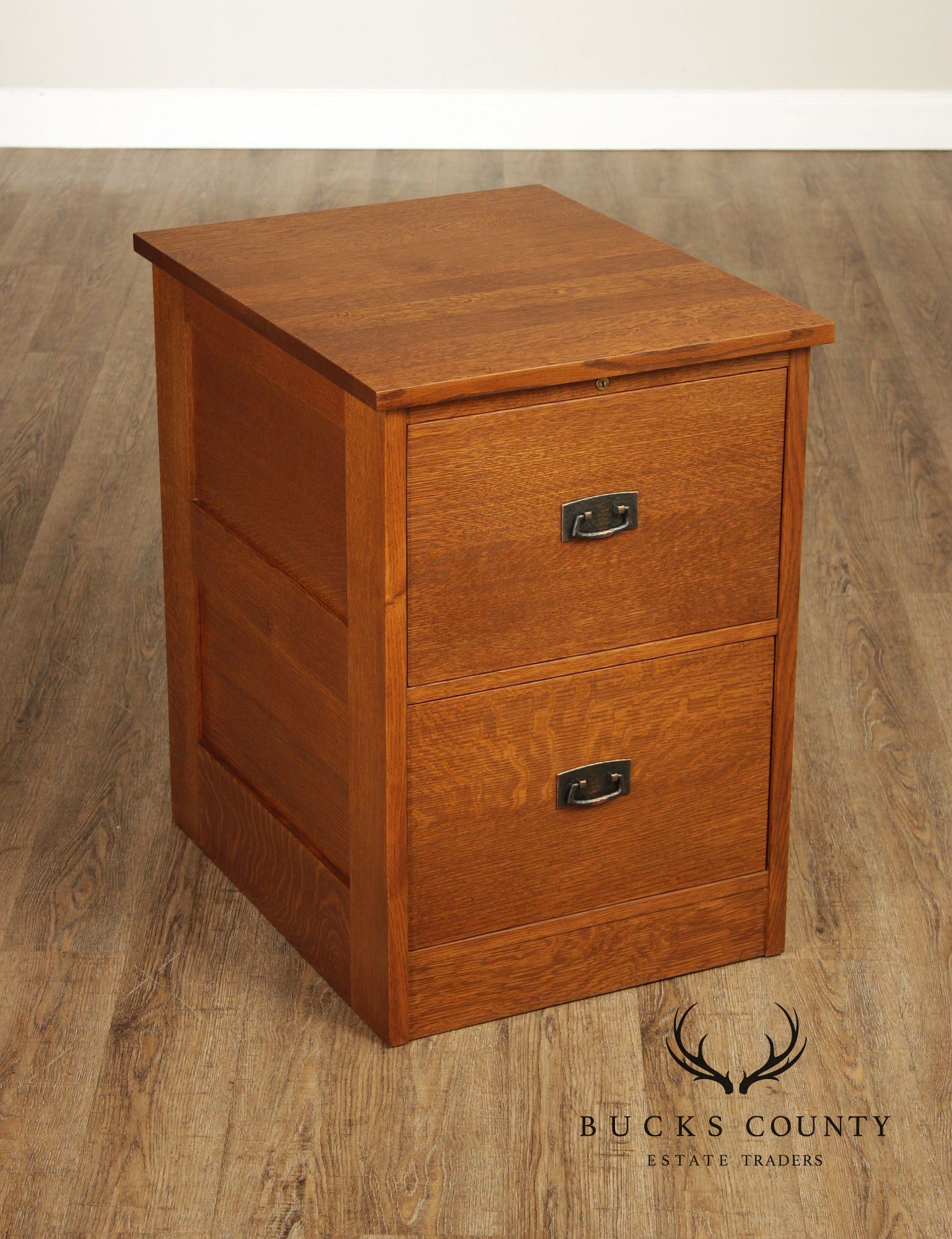 Stickley Mission Collection Oak Two Drawer File Cabinet