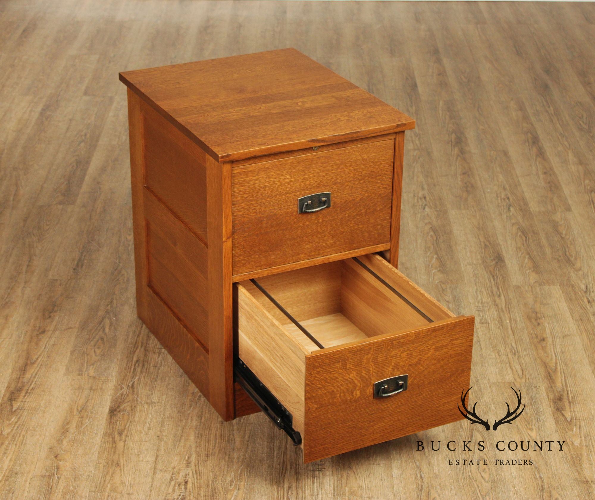 Stickley Mission Collection Oak Two Drawer File Cabinet