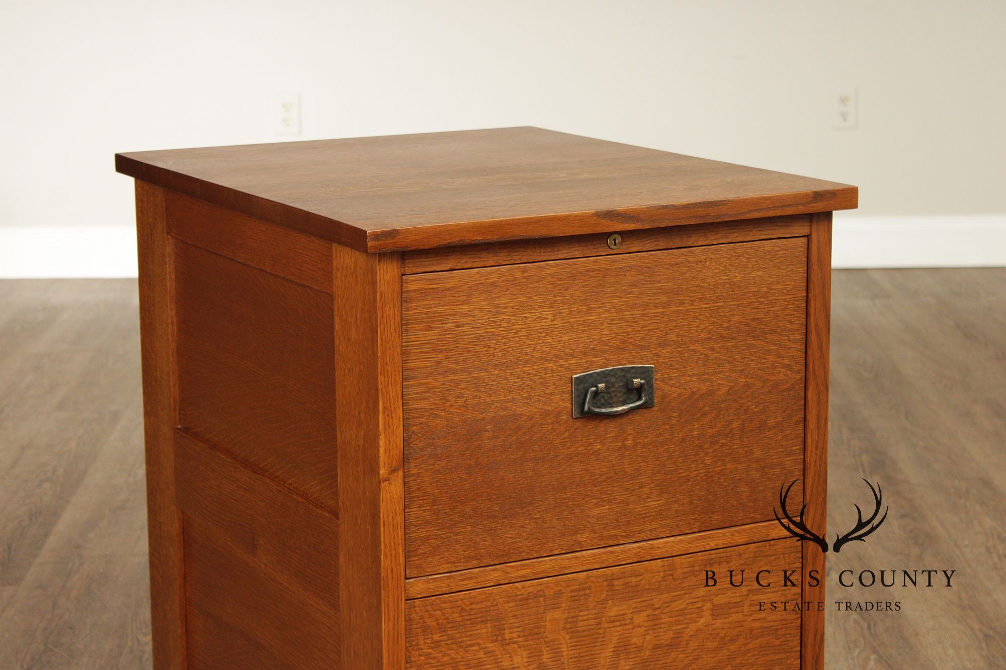 Stickley Mission Collection Oak Two Drawer File Cabinet