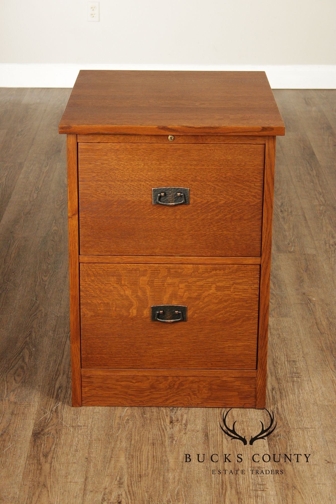Stickley Mission Collection Oak Two Drawer File Cabinet