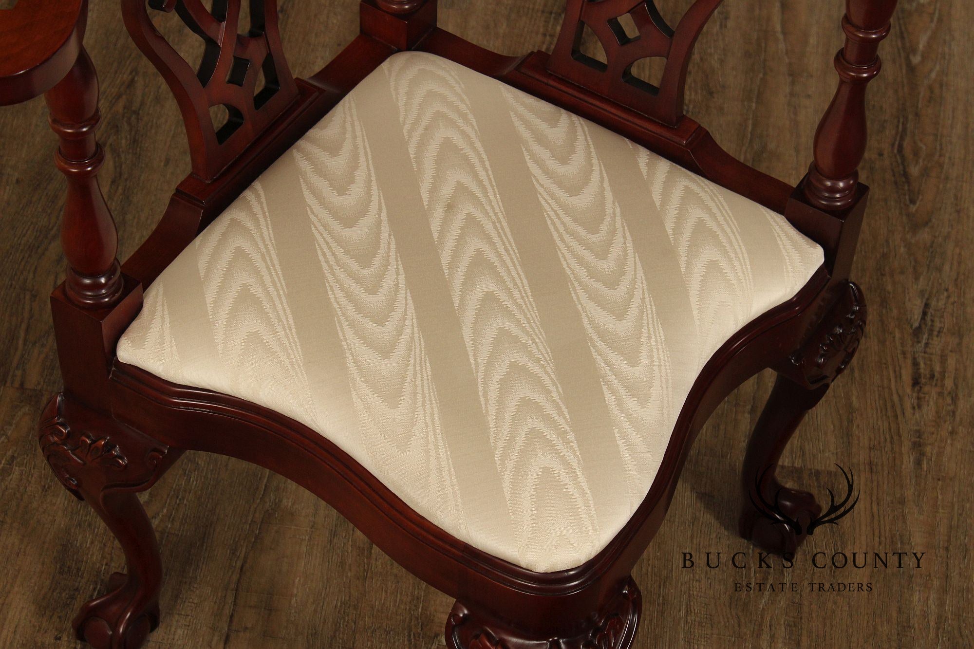 Statesville Mahogany Chippendale Style Corner Chair