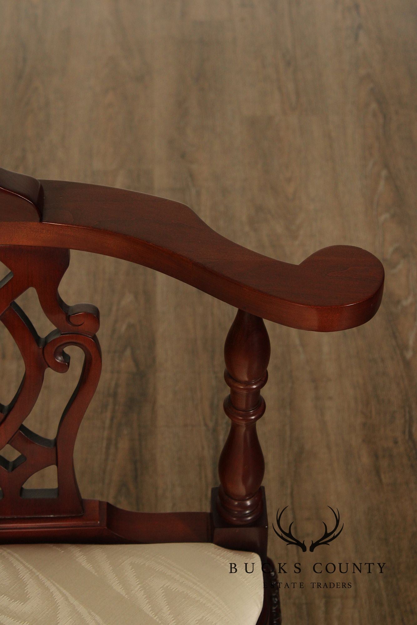 Statesville Mahogany Chippendale Style Corner Chair