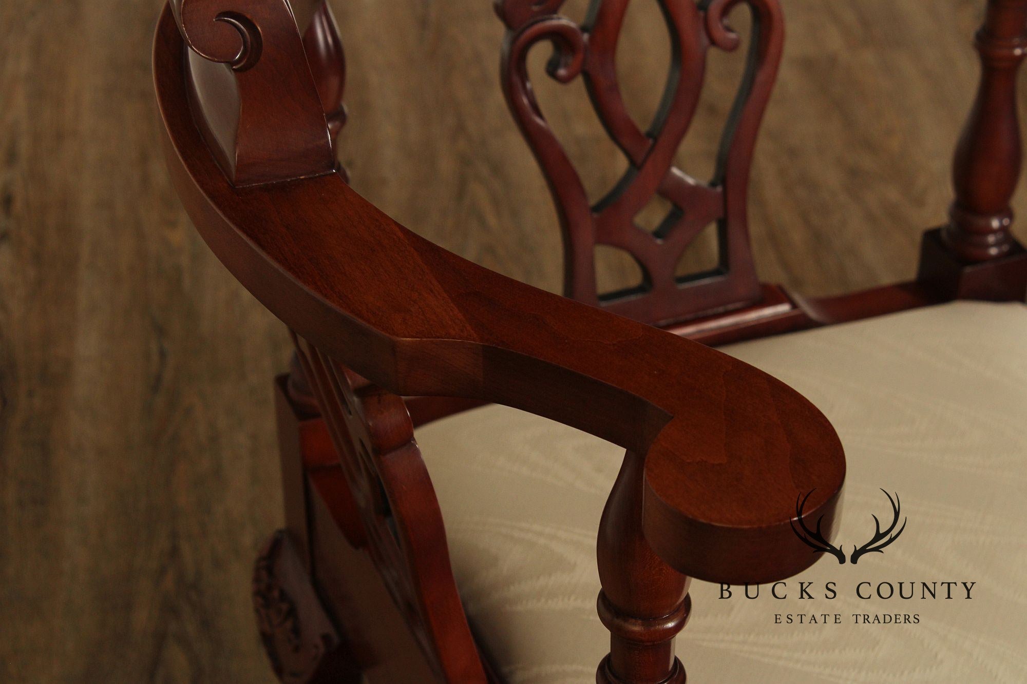 Statesville Mahogany Chippendale Style Corner Chair