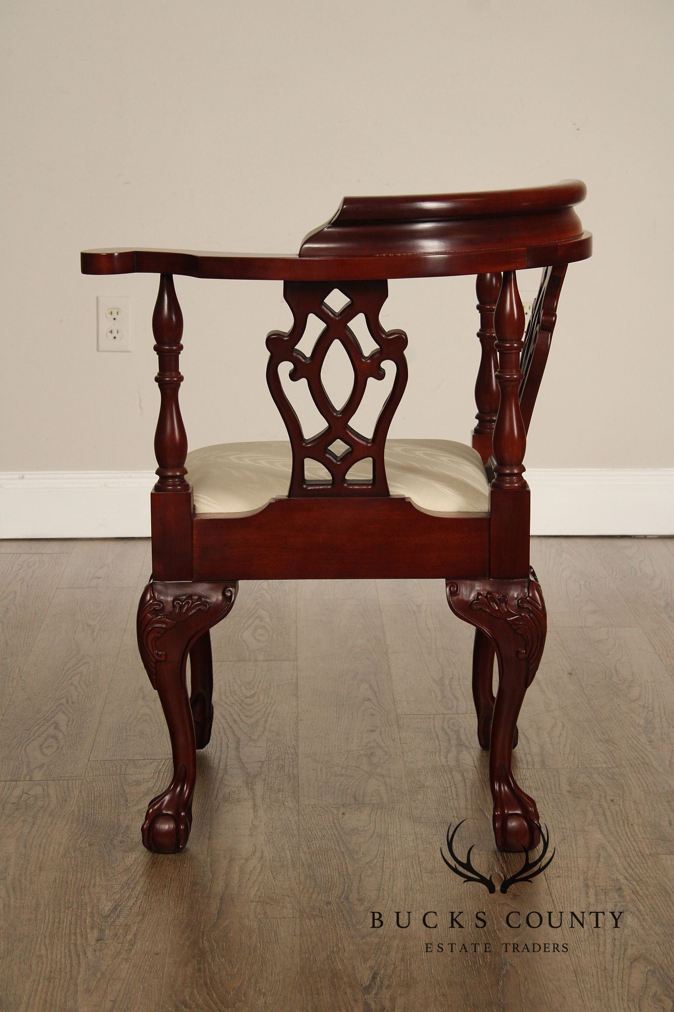 Statesville Mahogany Chippendale Style Corner Chair