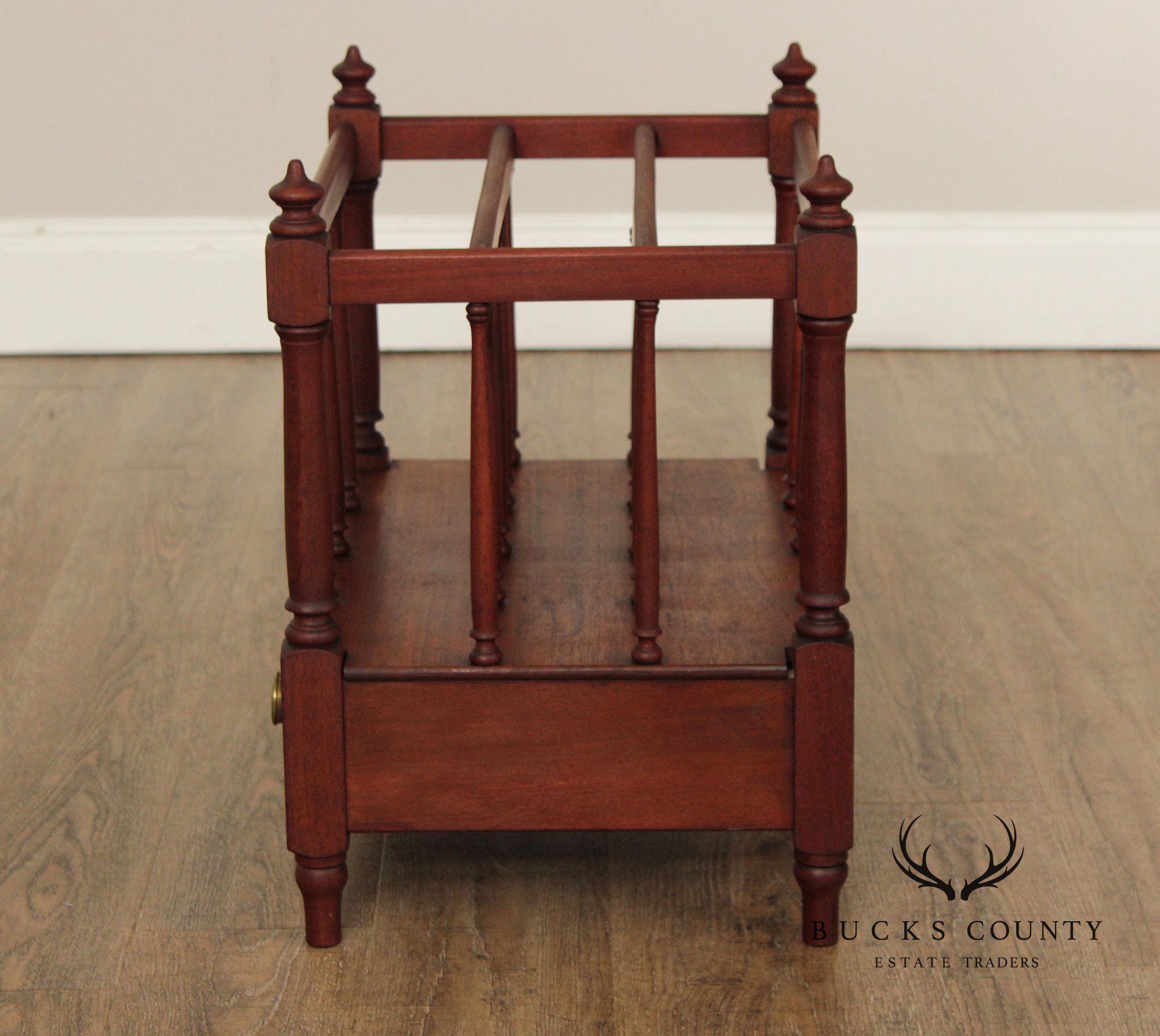 Antique Georgian Style Mahogany Canterbury