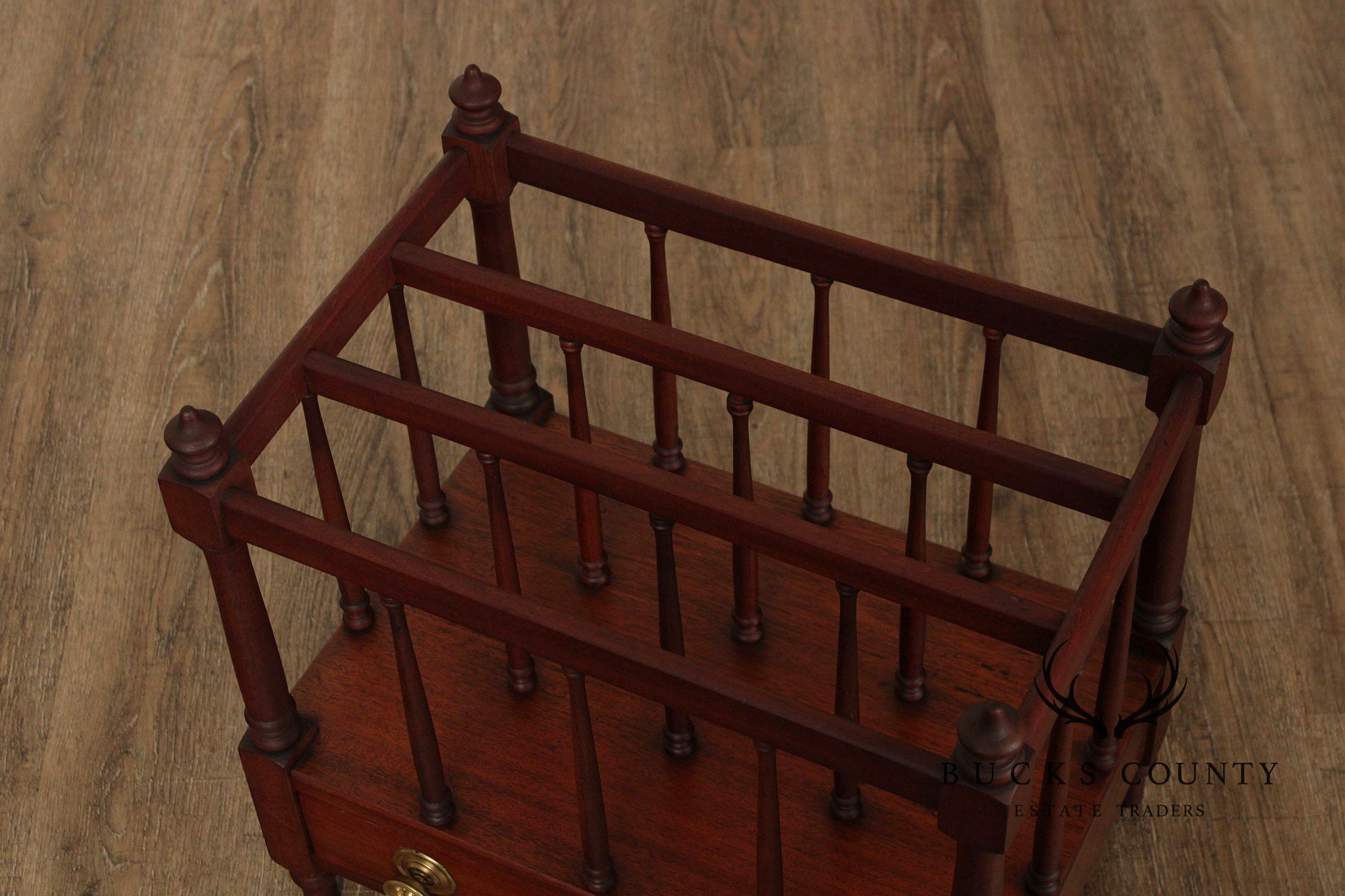 Antique Georgian Style Mahogany Canterbury