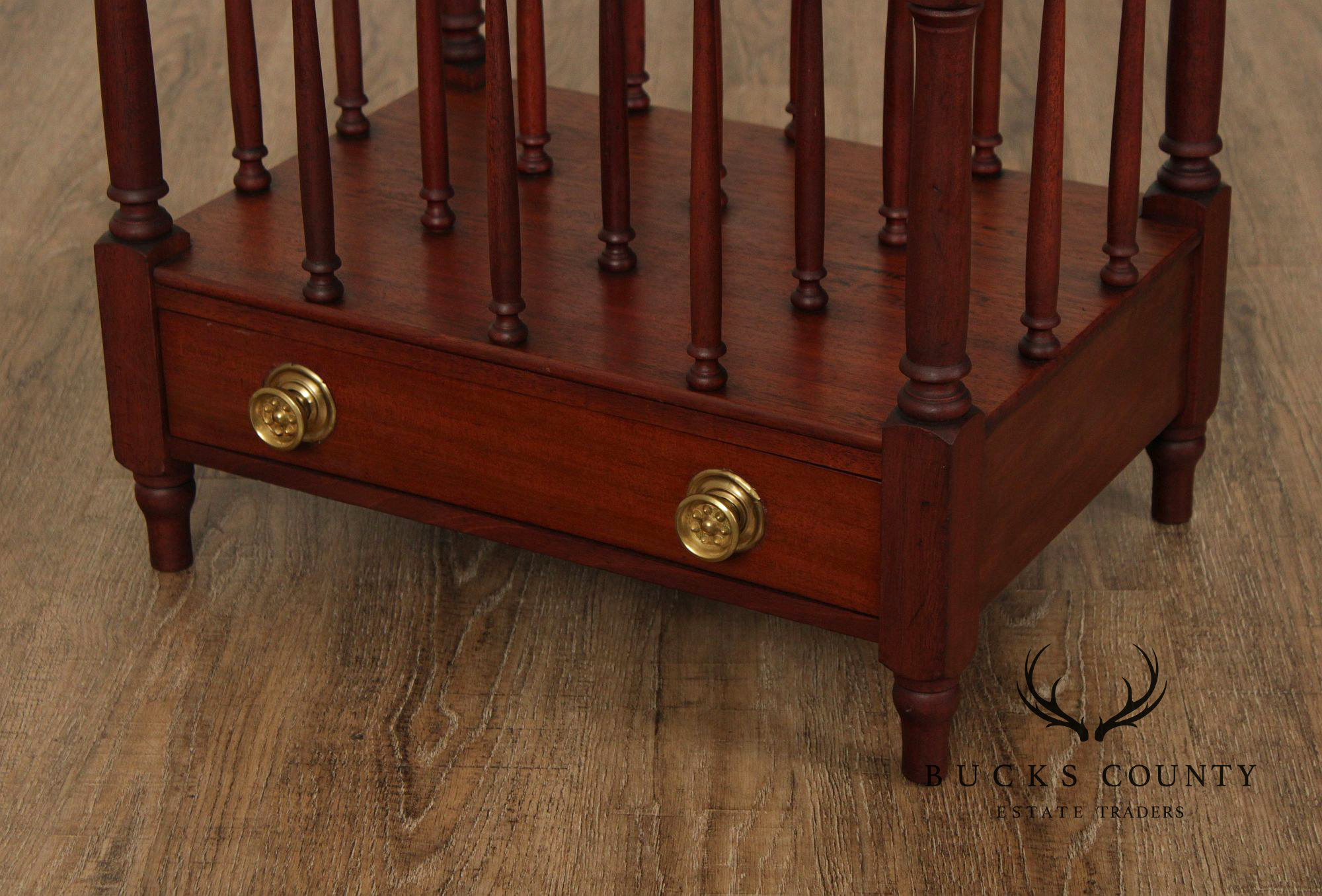 Antique Georgian Style Mahogany Canterbury
