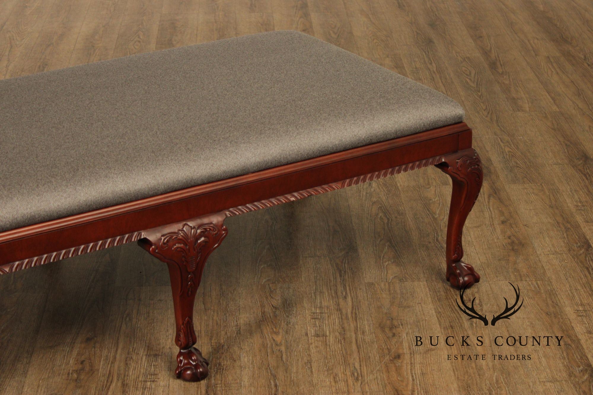 Baker Statley Homes Georgian Style Mahogany Bench
