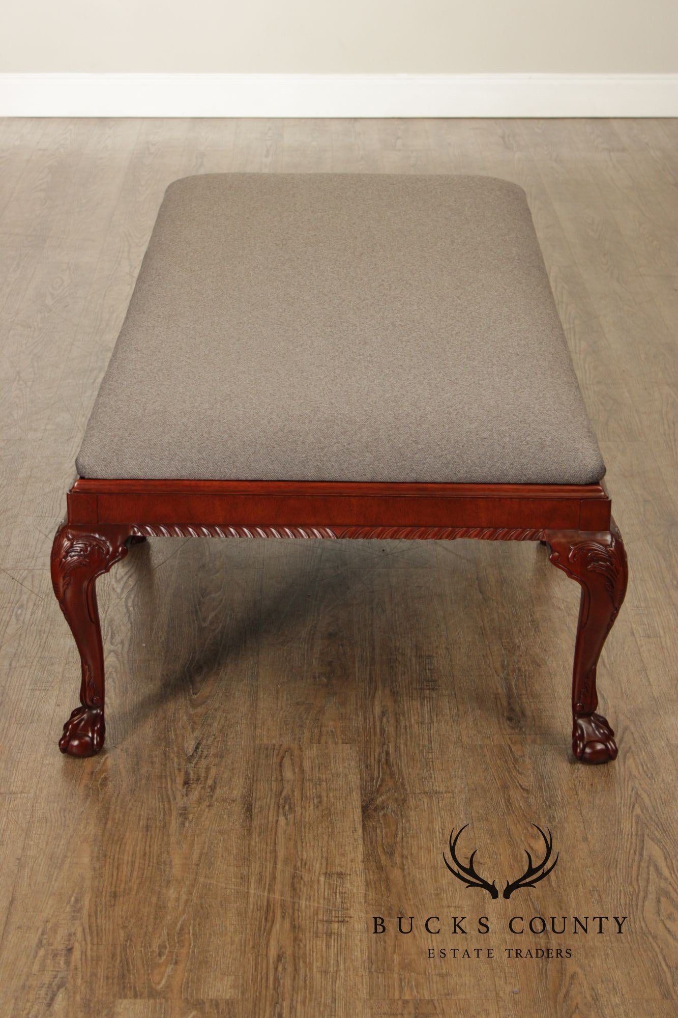 Baker Statley Homes Georgian Style Mahogany Bench