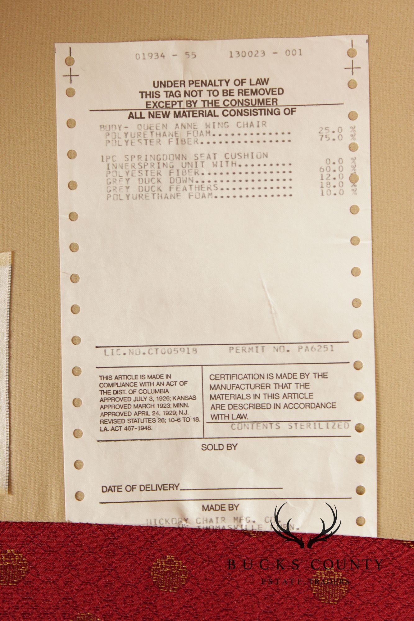 Hickory Chair 'Historical James River Plantations' Pair of Wing Chairs