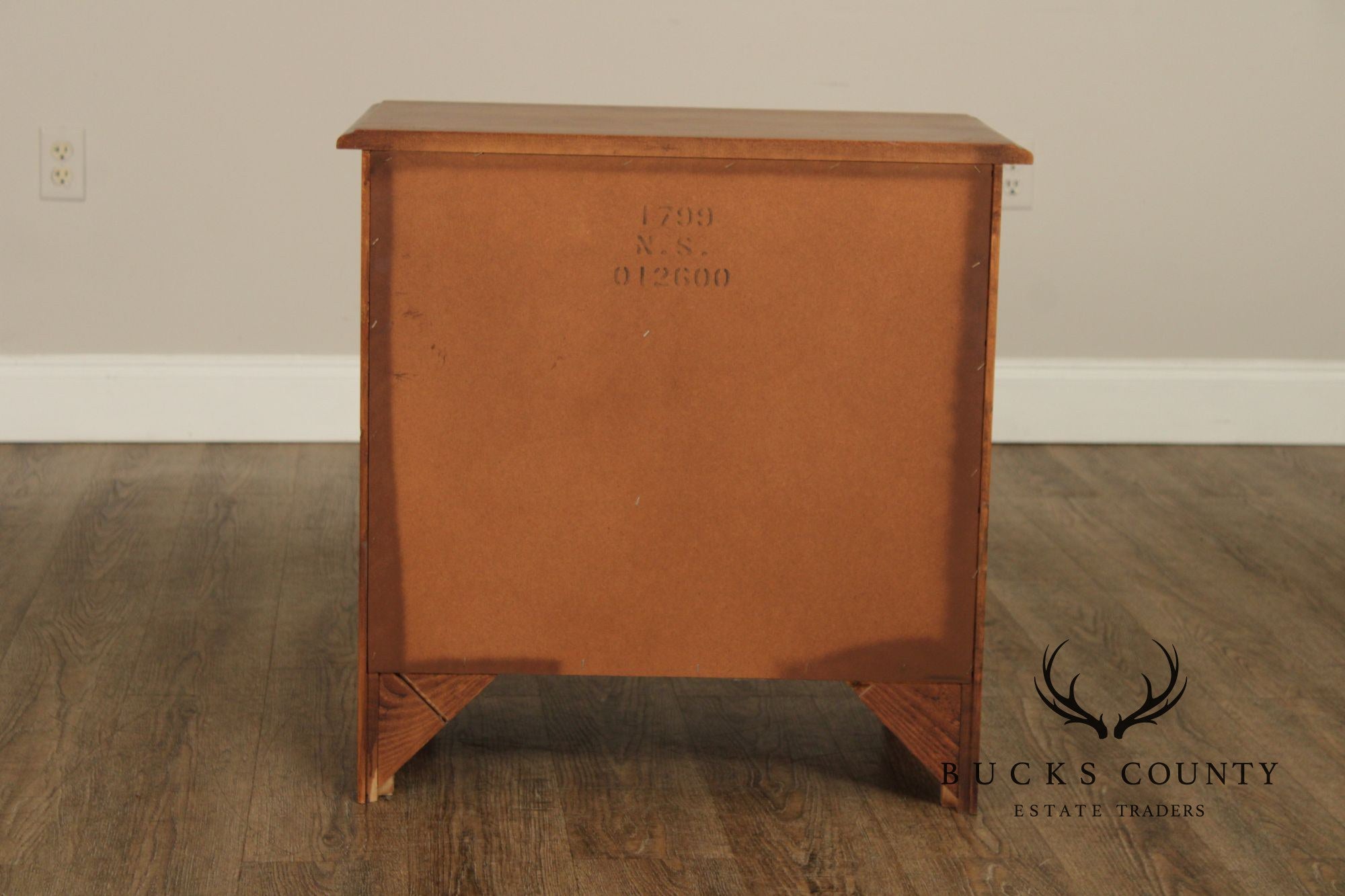 Crawford Furniture Pair Of Maple Three Drawer Nightstands
