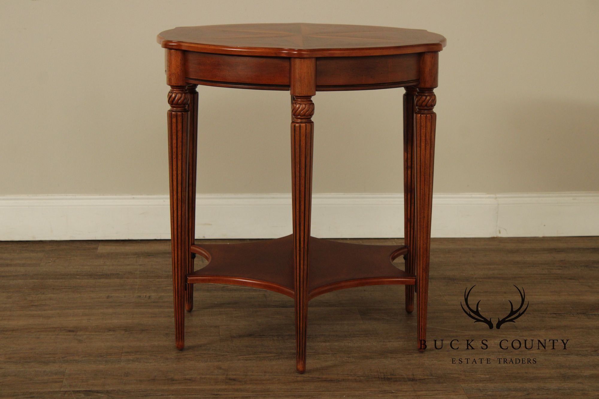 Butler 'Bainbridge' Inlaid Two-Tier Side Table