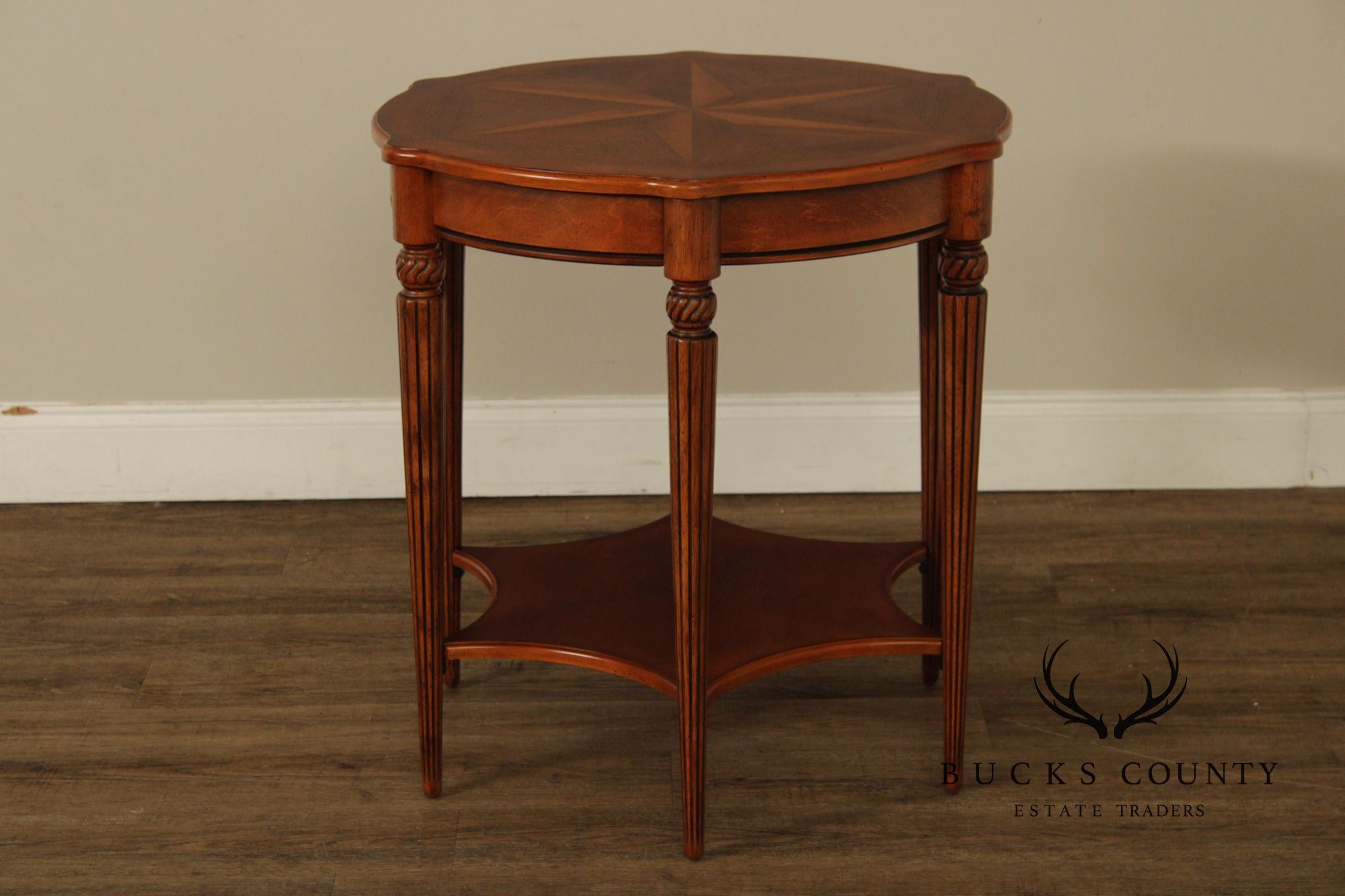Butler 'Bainbridge' Inlaid Two-Tier Side Table