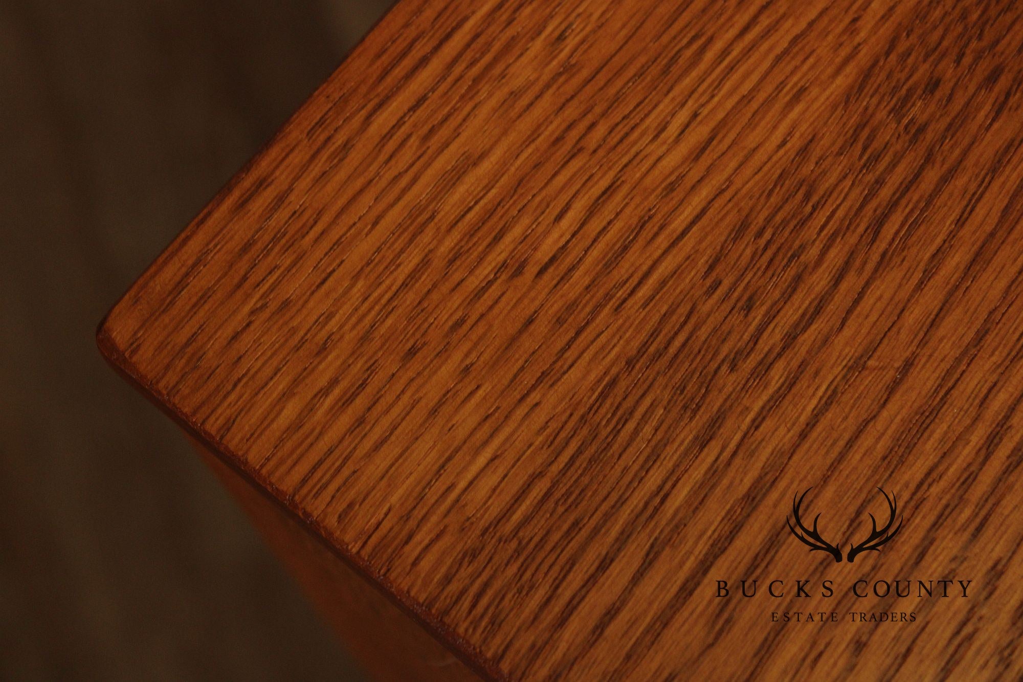 Woxall Woodcraft Solid Oak Pair Of Low Open Bookcases