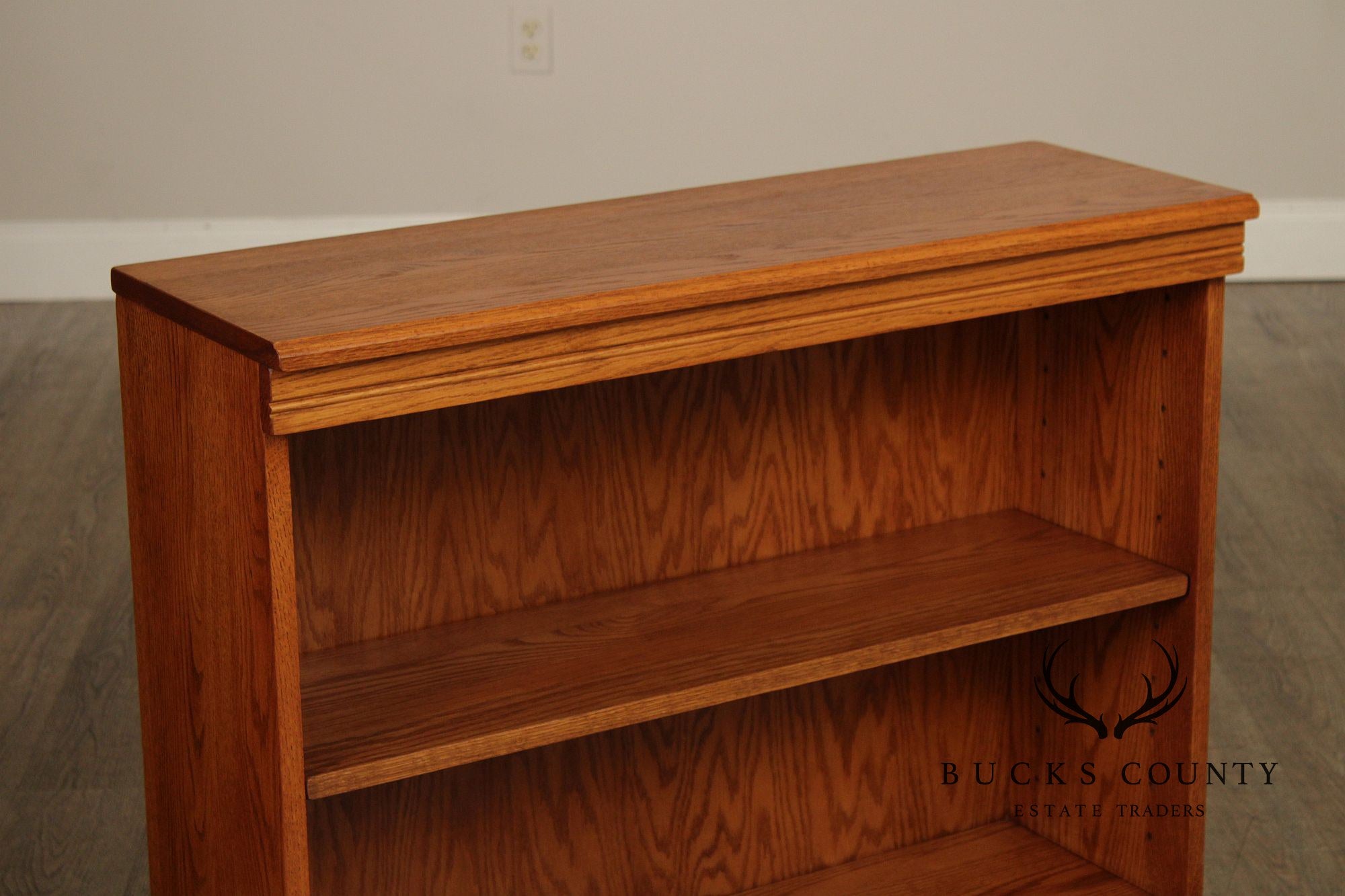 Woxall Woodcraft Solid Oak Pair Of Low Open Bookcases
