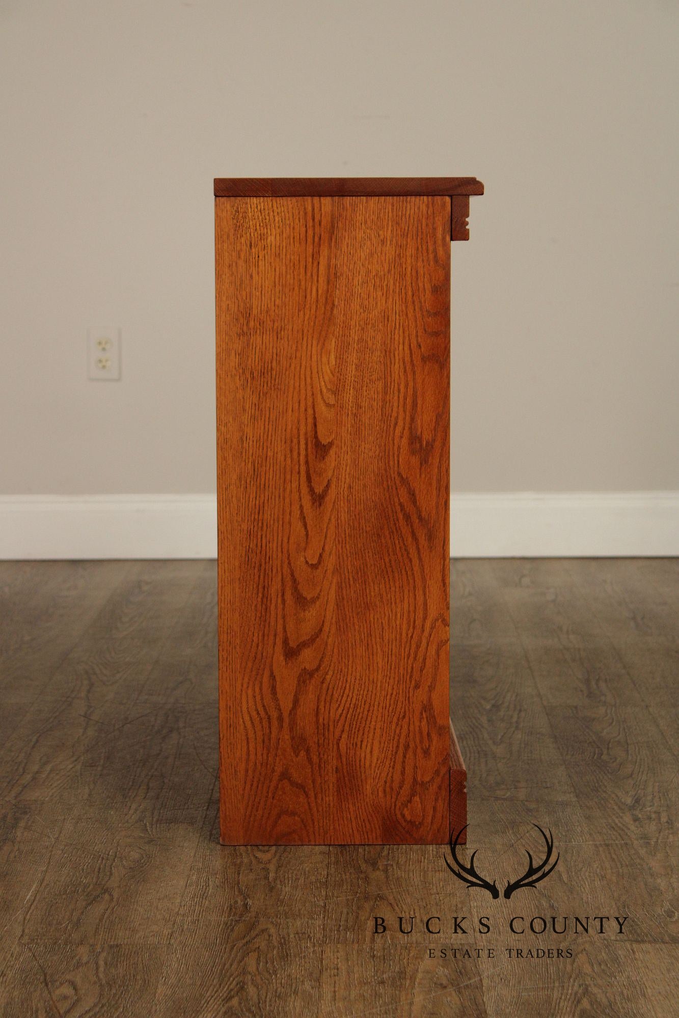 Woxall Woodcraft Solid Oak Pair Of Low Open Bookcases