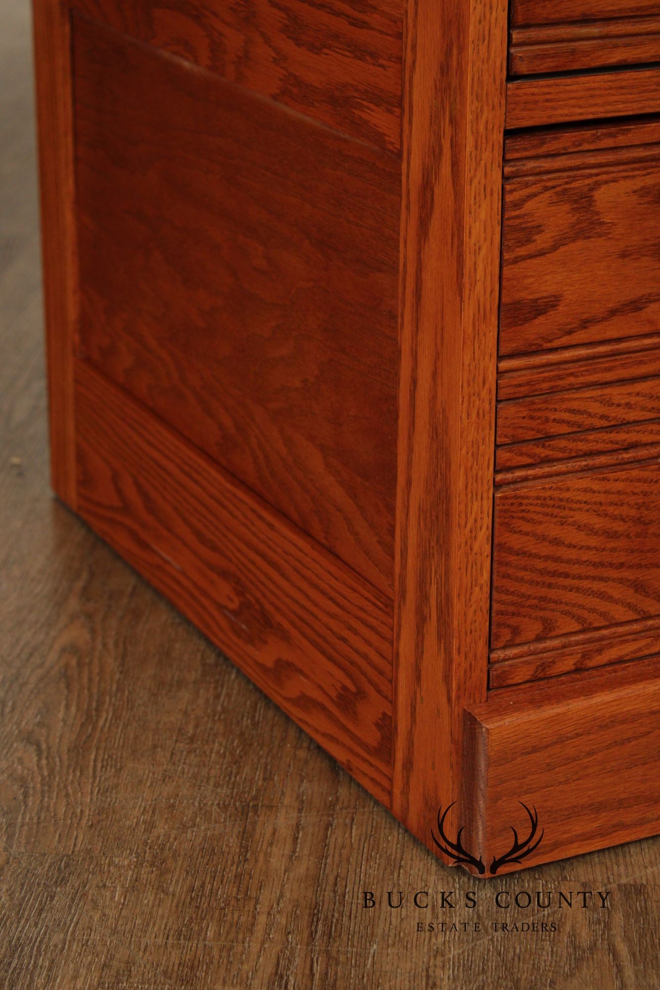 Pair Of Seely Furniture Traditional Style Oak File Cabinets