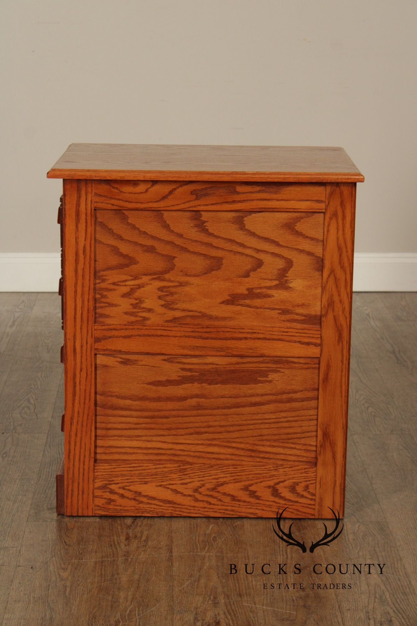 Pair Of Seely Furniture Traditional Style Oak File Cabinets