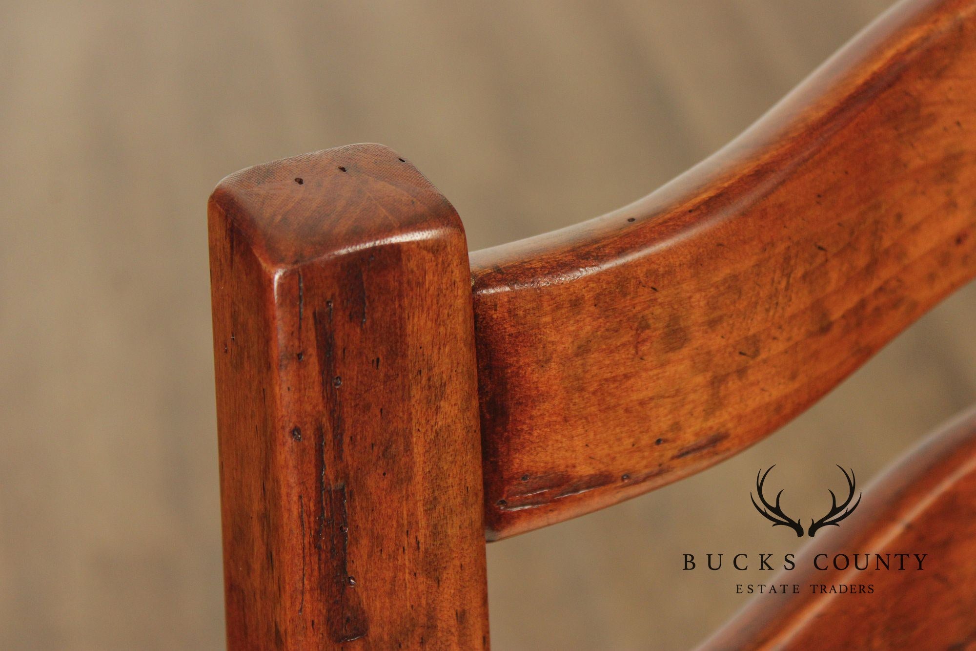 Bausman French Country Style Set of Four Bar Stools