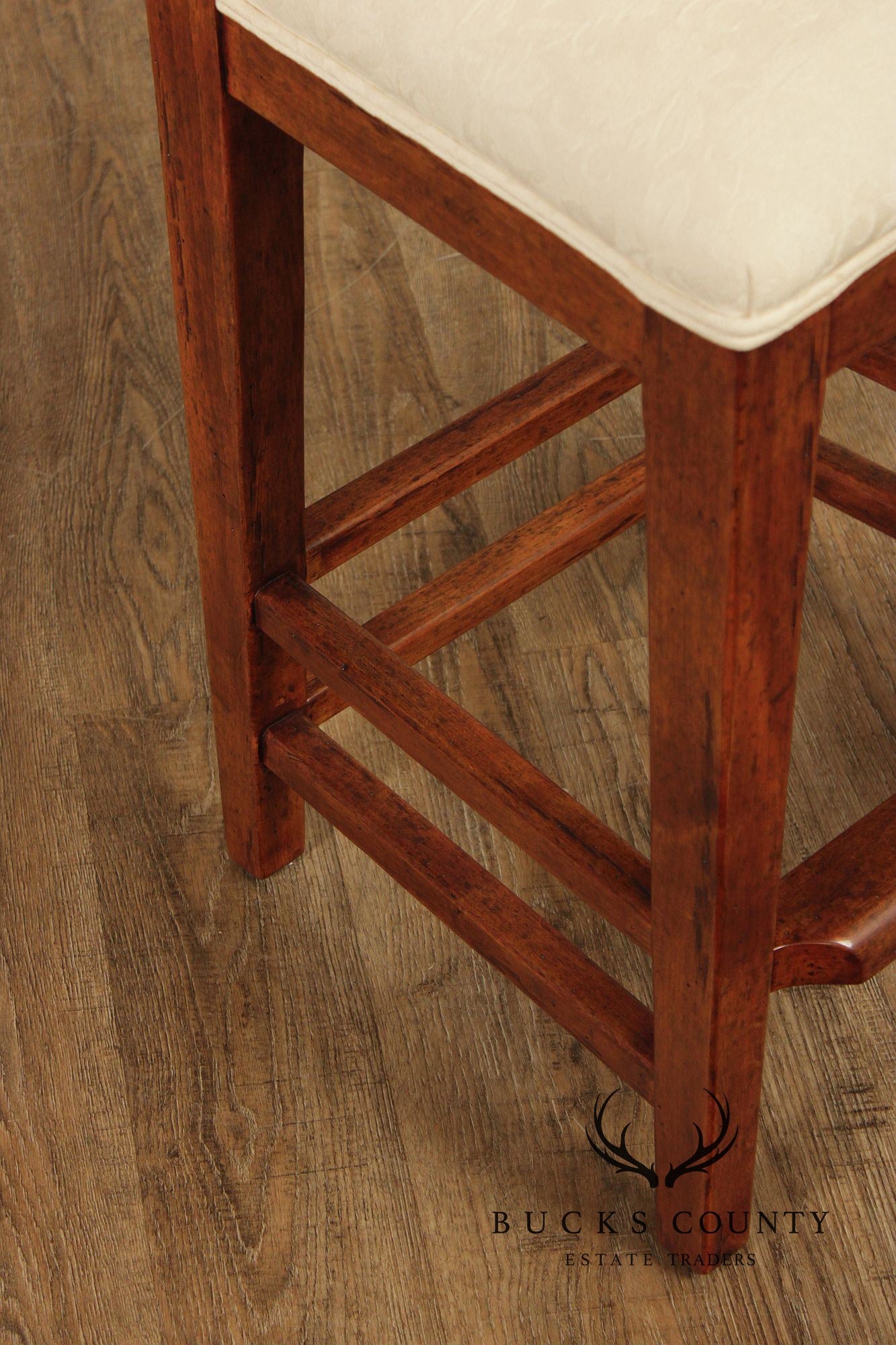 Bausman French Country Style Set of Four Bar Stools