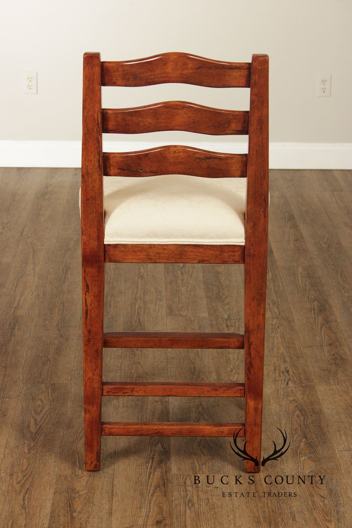 Bausman French Country Style Set of Four Bar Stools