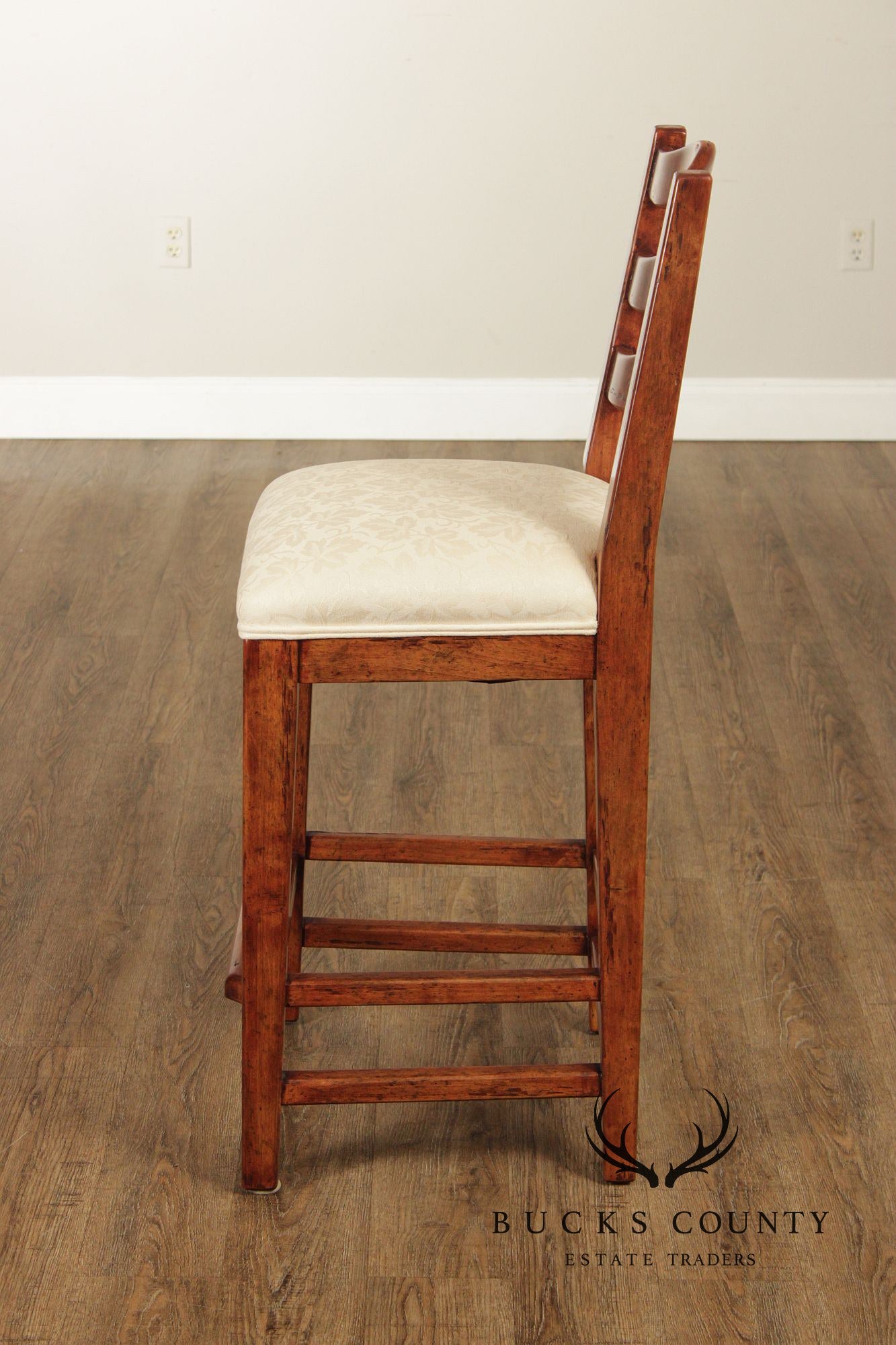 Bausman French Country Style Set of Four Bar Stools