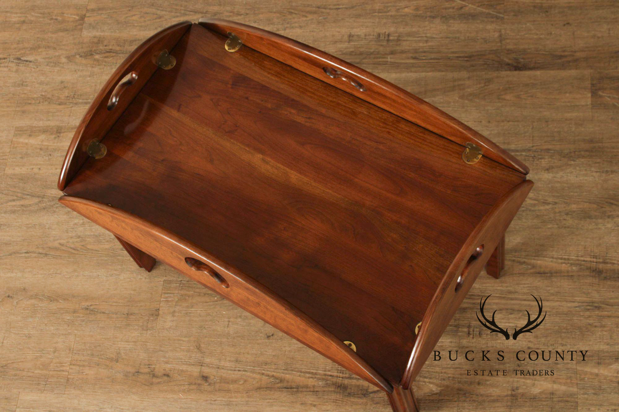 Chippendale Style Cherry Butler's Tray Table