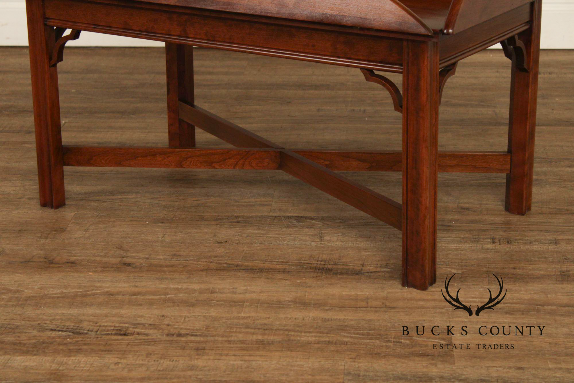 Chippendale Style Cherry Butler's Tray Table