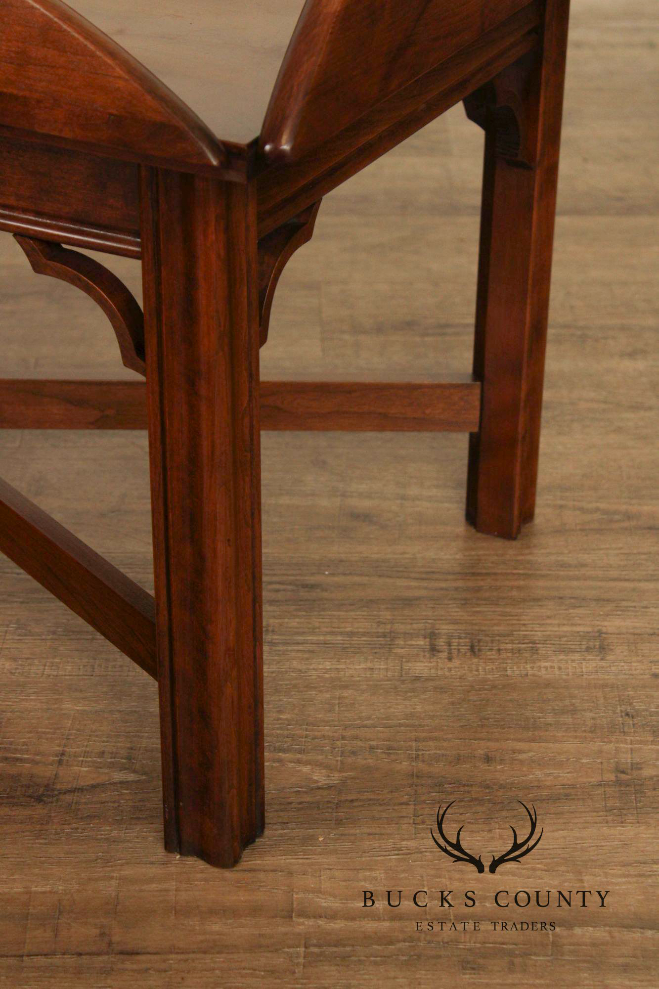 Chippendale Style Cherry Butler's Tray Table